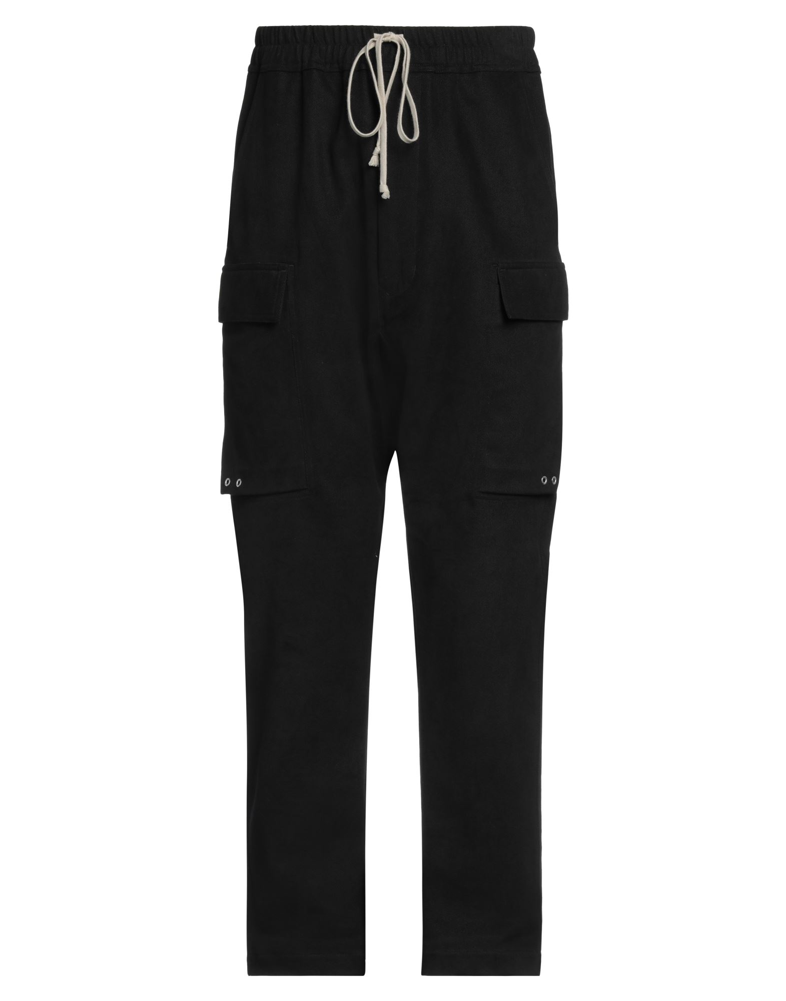 개버딘, 장식 부착 없음, 솔리드 컬러, 하이 웨이스트, 테이퍼드 레그, 레귤러 핏, 드로스트링, 멀티 포켓, 카고스타일 포켓, 라지 핏. 이미지