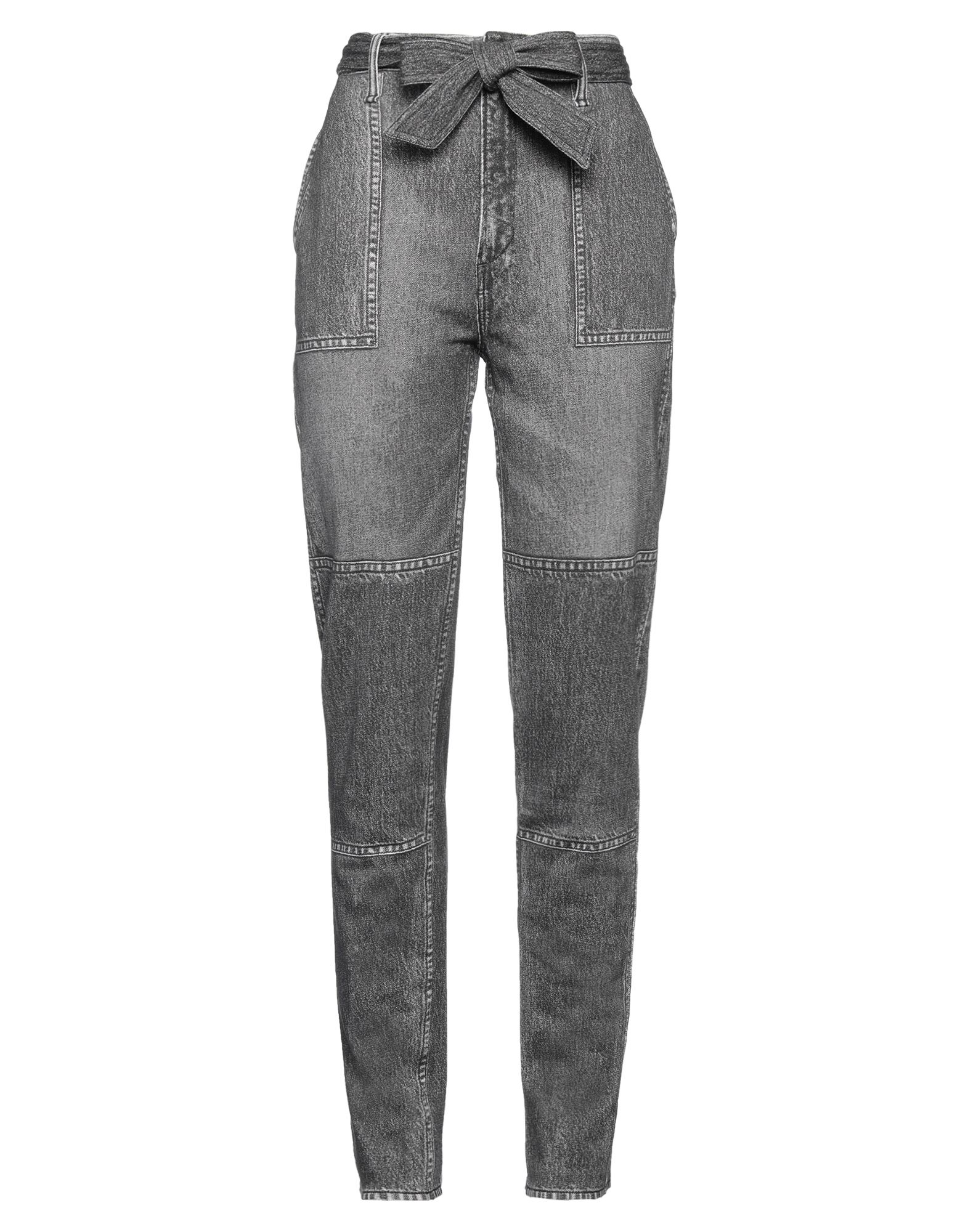 플리스, 데님 효과, 바랜 효과, 벨트, 솔리드 컬러, 하이 웨이스트, 테이퍼드 레그, 레귤러 핏, 프렌치 테리 소재 내부, 지퍼 클로저, 버튼 여밈, 멀티 포켓, 기타 바지, 라지 핏. 이미지