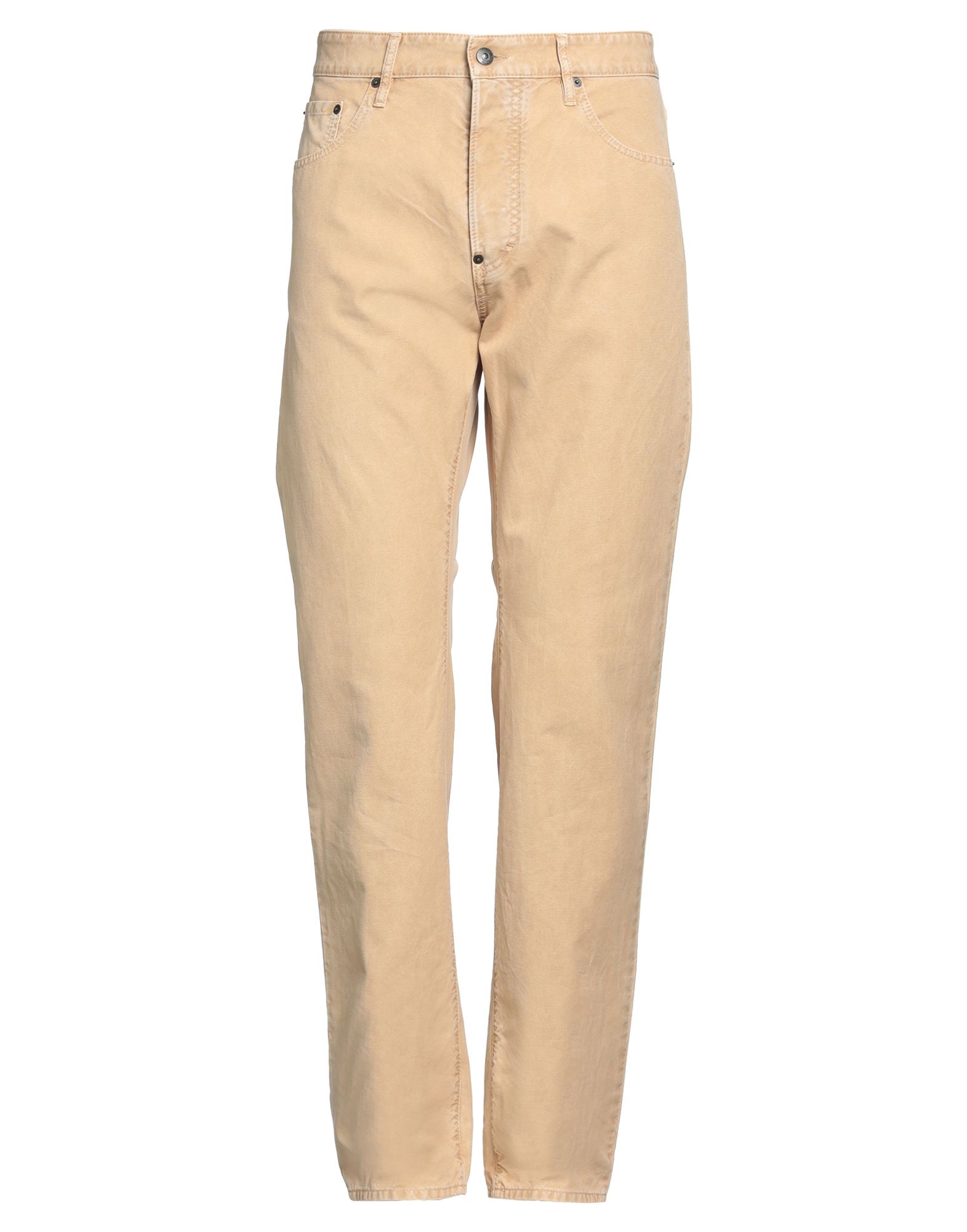 캐주얼 팬츠, 캔바스, 프린트 디테일 솔리드 컬러, 브랜드 로고, 하이 웨이스트, 벨트 루프, 스트레이트 레그, 레귤러 핏, 히든 버튼 여밈, 멀티 포켓, 세탁기 세탁 또는 드라이클리닝, 표백 금지, 건조기 사용불가. 이미지