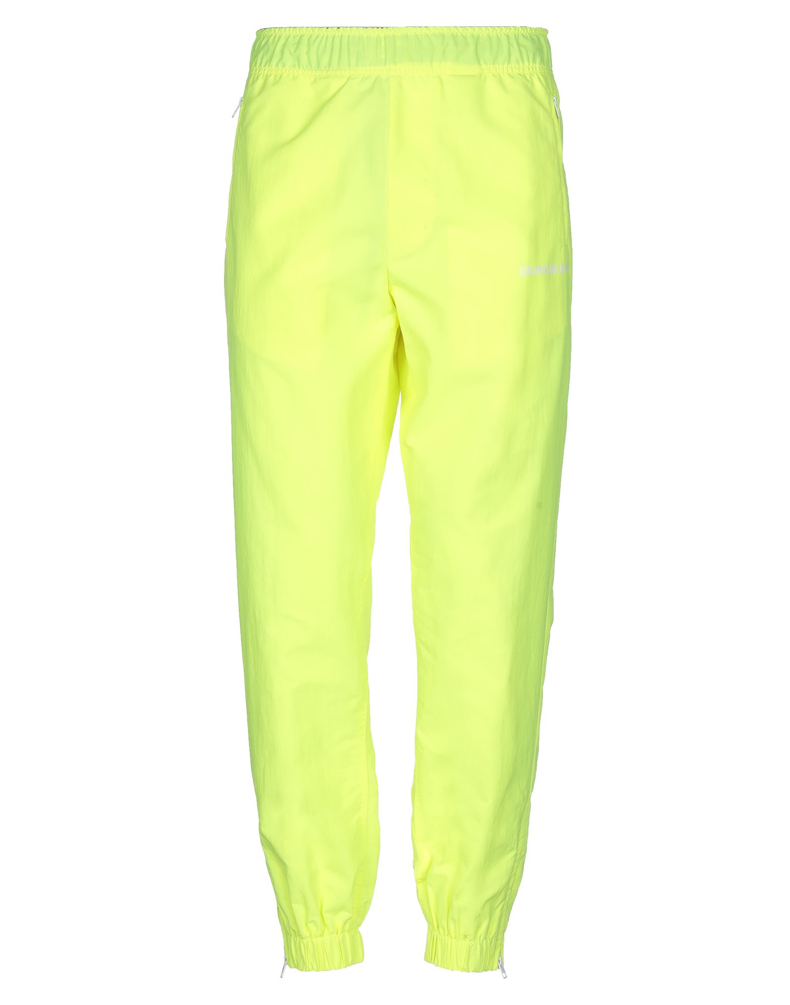 테크니컬 패브릭, 형광, 로고, 솔리드 컬러, 하이 웨이스트, 컴포트 핏, 테이퍼드 레그, 멀티 포켓, 지퍼 포켓, 지퍼 헴라인. 이미지