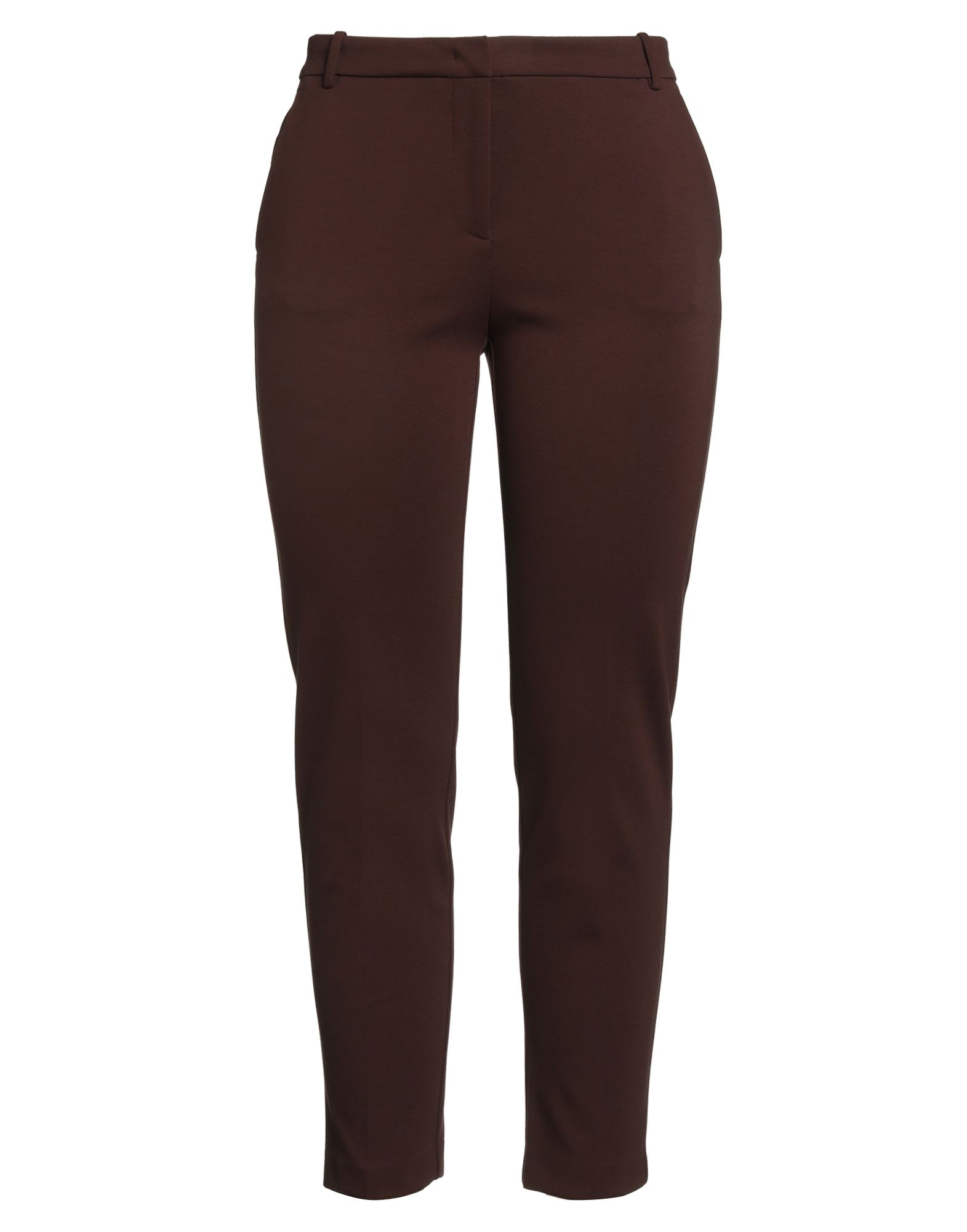 테이퍼드 팬츠, 저지, 스트레치 패브릭, 솔리드 컬러, 장식 부착 없음, 하이 웨이스트, 벨트 루프, 레귤러 핏, 지퍼 여밈, 후크 여밈, 슬릿 포켓, 웰트 포켓, 드라이클리닝, 표백 금지, 건조기 사용불가. 이미지