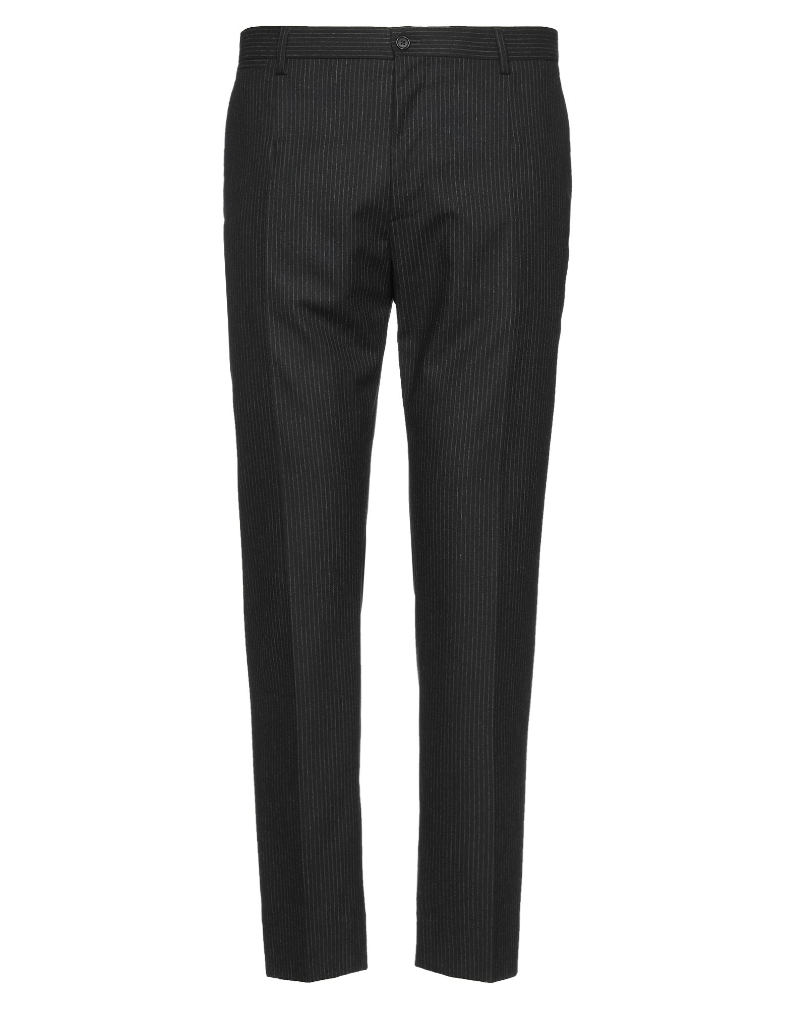 플란넬, 장식 부착 없음, 핀스트라이프, 노멀 웨이스트, 테이퍼드 레그, regular fit, 2 버튼, κλείσιμο με φερμουάρ, 멀티 포켓, 스트레치. 이미지