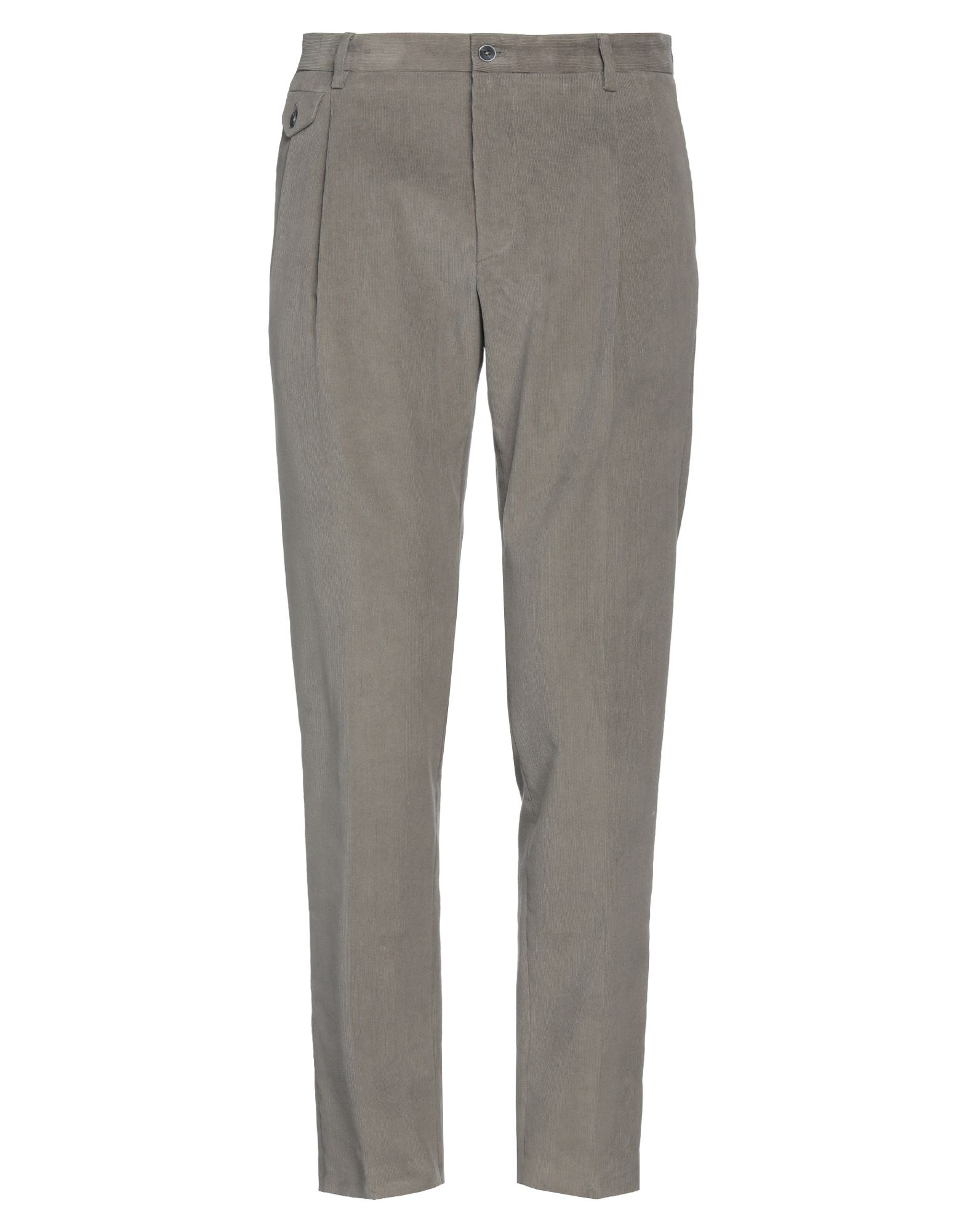 치노, 코듀로이, 리브(rib) 조직, 다트, 솔리드 컬러, 노멀 웨이스트, 벨트 루프, 테이퍼드 레그, 레귤러 핏, 지퍼 여밈, 1 버튼, 포켓 5개, 스트레치. 이미지