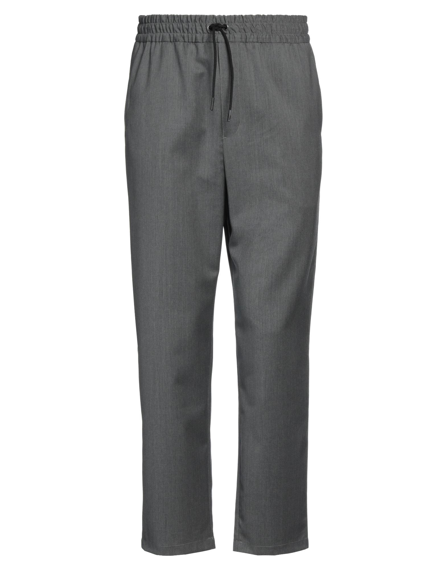 플란넬, 장식 부착 없음, 솔리드 컬러, 하이 웨이스트, 테이퍼드 레그, 스키니, 드로스트링, 멀티 포켓, 치노. 이미지