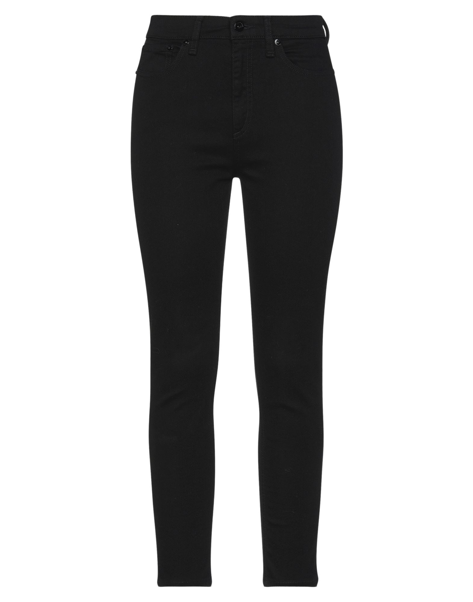 데님, 브랜드 로고, 솔리드 컬러, 컬러 워싱, 포켓 5개, 하이 웨이스트, κλείσιμο με φερμουάρ, 스트레치, 라지 핏. 이미지