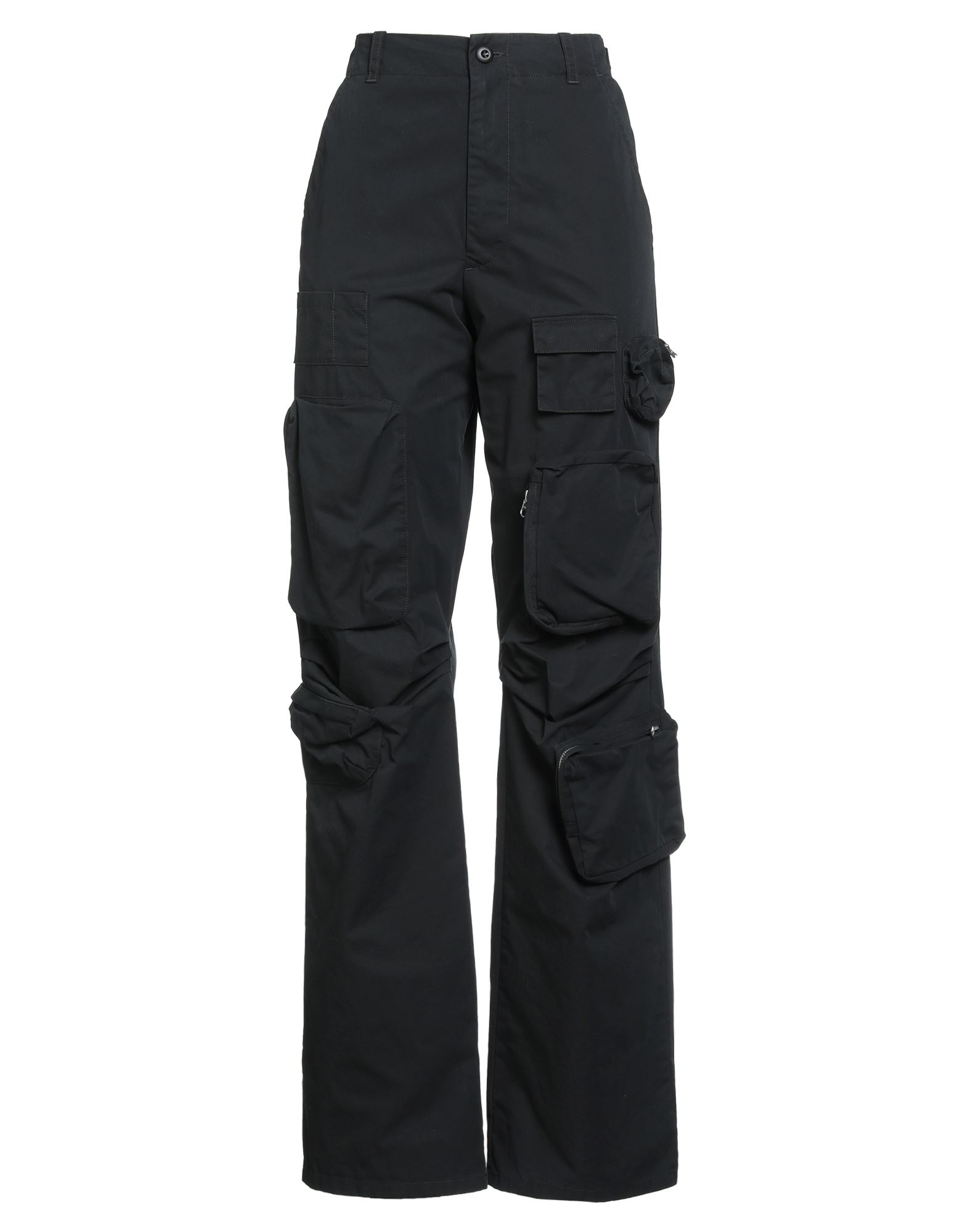 카고 팬츠, 트윌, 솔리드 컬러, 장식 부착 없음, 로우 크로치, 컴포트 핏, 지퍼 여밈, 버튼 여밈, 멀티 포켓, 세탁기로 세탁, 표백 금지, 건조기 사용불가. 이미지