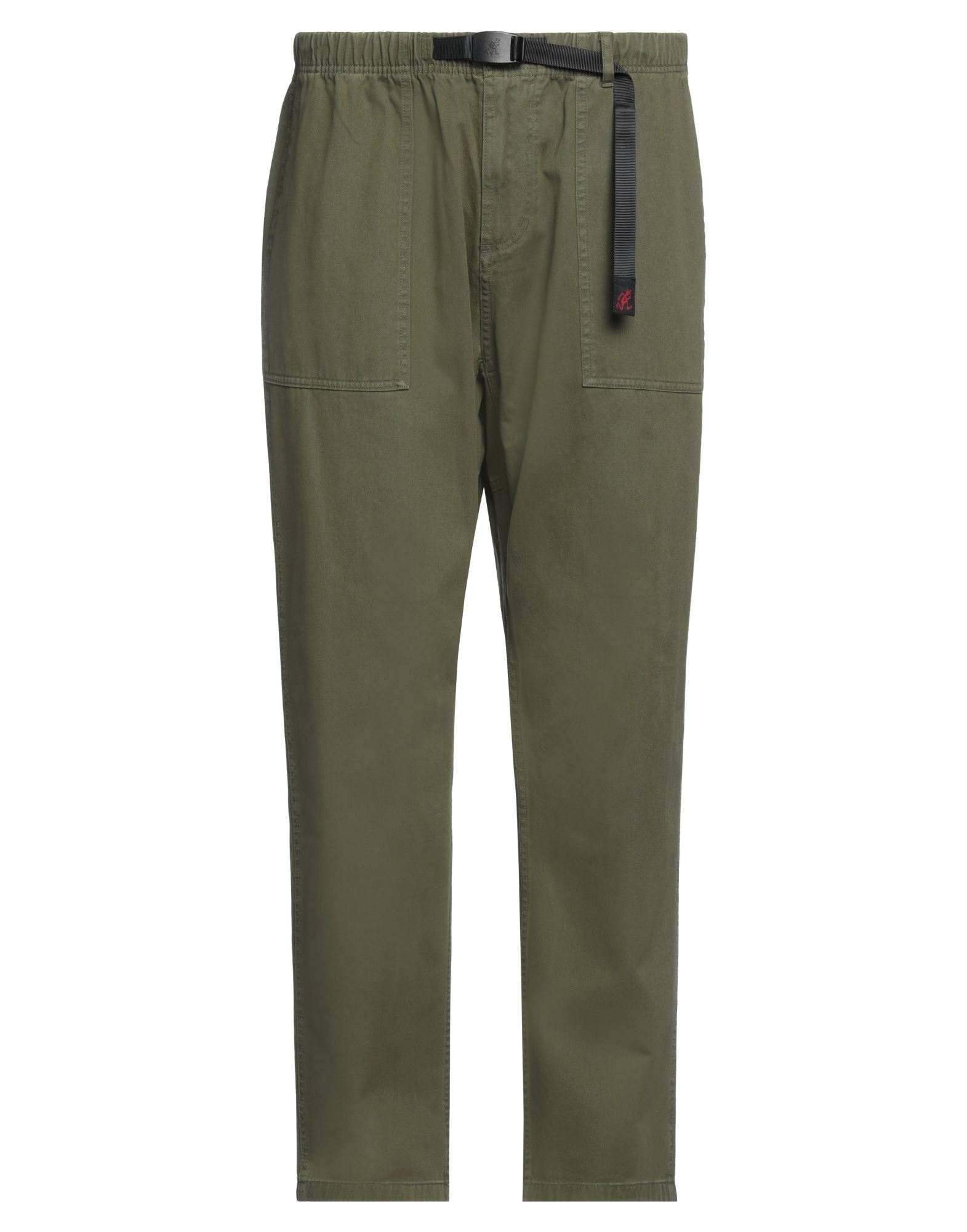 개버딘, 브랜드 로고, 스트랩, 장식 디테일 솔리드 컬러, 하이 웨이스트, 와이드 레그, 컴포트 핏, 1 버튼, 지퍼 여밈, 멀티 포켓, 세탁기 세탁 또는 드라이클리닝, 표백 금지, 건조기 사용가능, 캐주얼 팬츠. 이미지