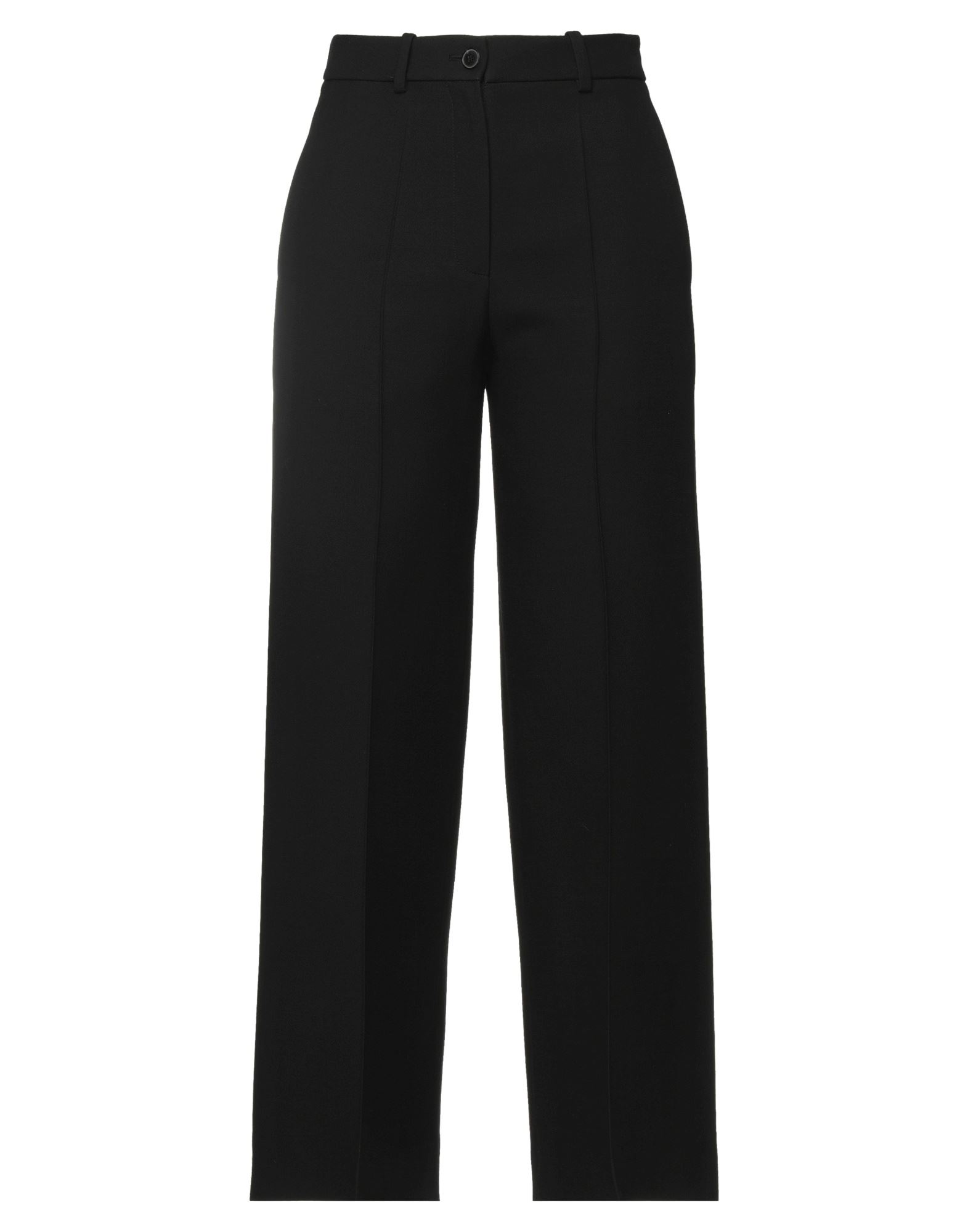 와이드 레그 팬츠, 플란넬, 솔리드 컬러, 장식 부착 없음, 하이 웨이스트, 레귤러 핏, 버튼 여밈, 지퍼 여밈, 멀티 포켓, 동물성 비섬유 자재 함유, 이 브랜드는 사이즈가 크게 나옵니다. 이미지