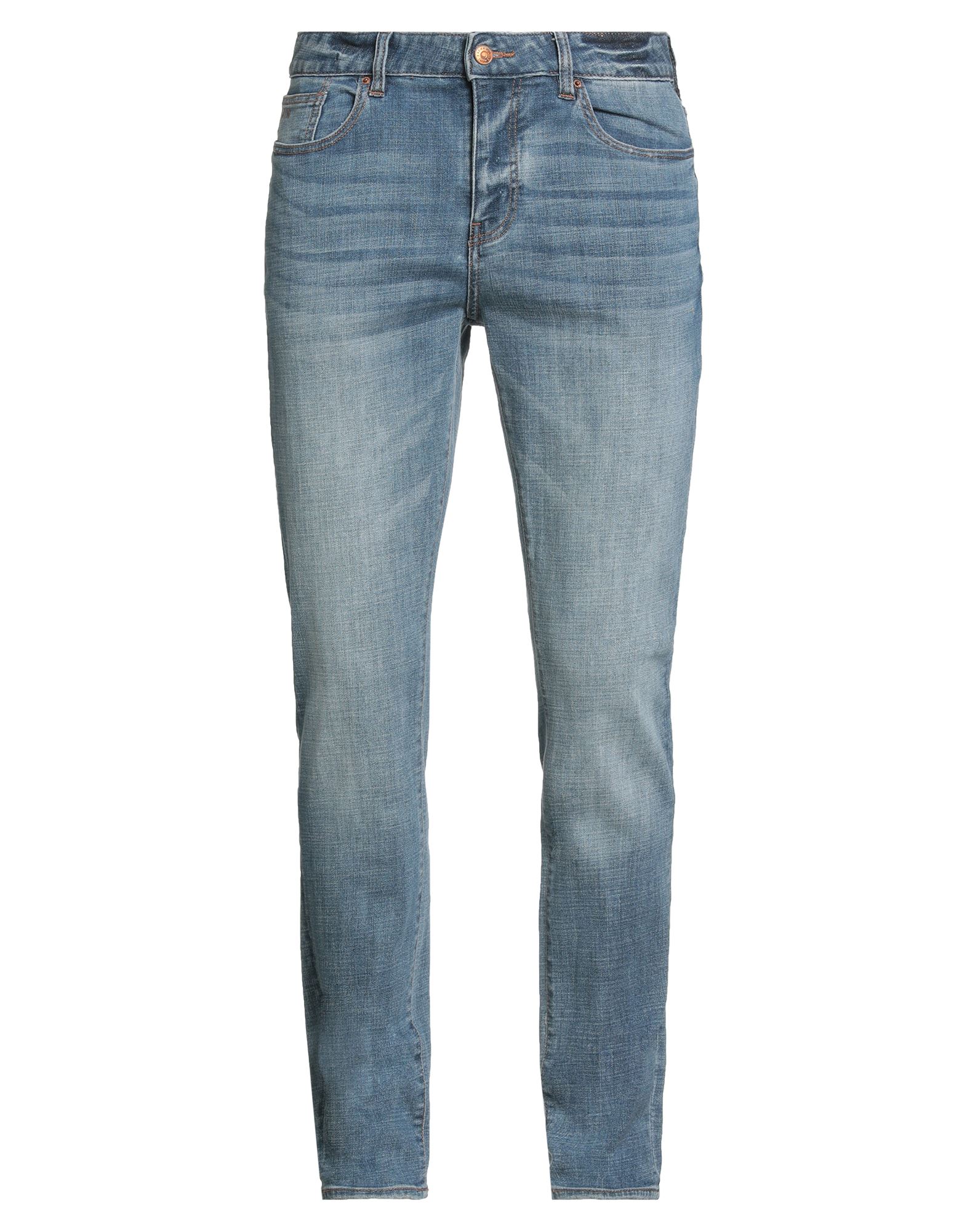 스키니 진, 데님, 바랜 효과, 솔리드 컬러, 브랜드 로고, 미디엄 워싱, 노멀 웨이스트, 스키니, 지퍼 여밈, 1 버튼, 포켓 5개, 세탁기로 세탁, 표백 금지, 건조기 사용불가. 이미지