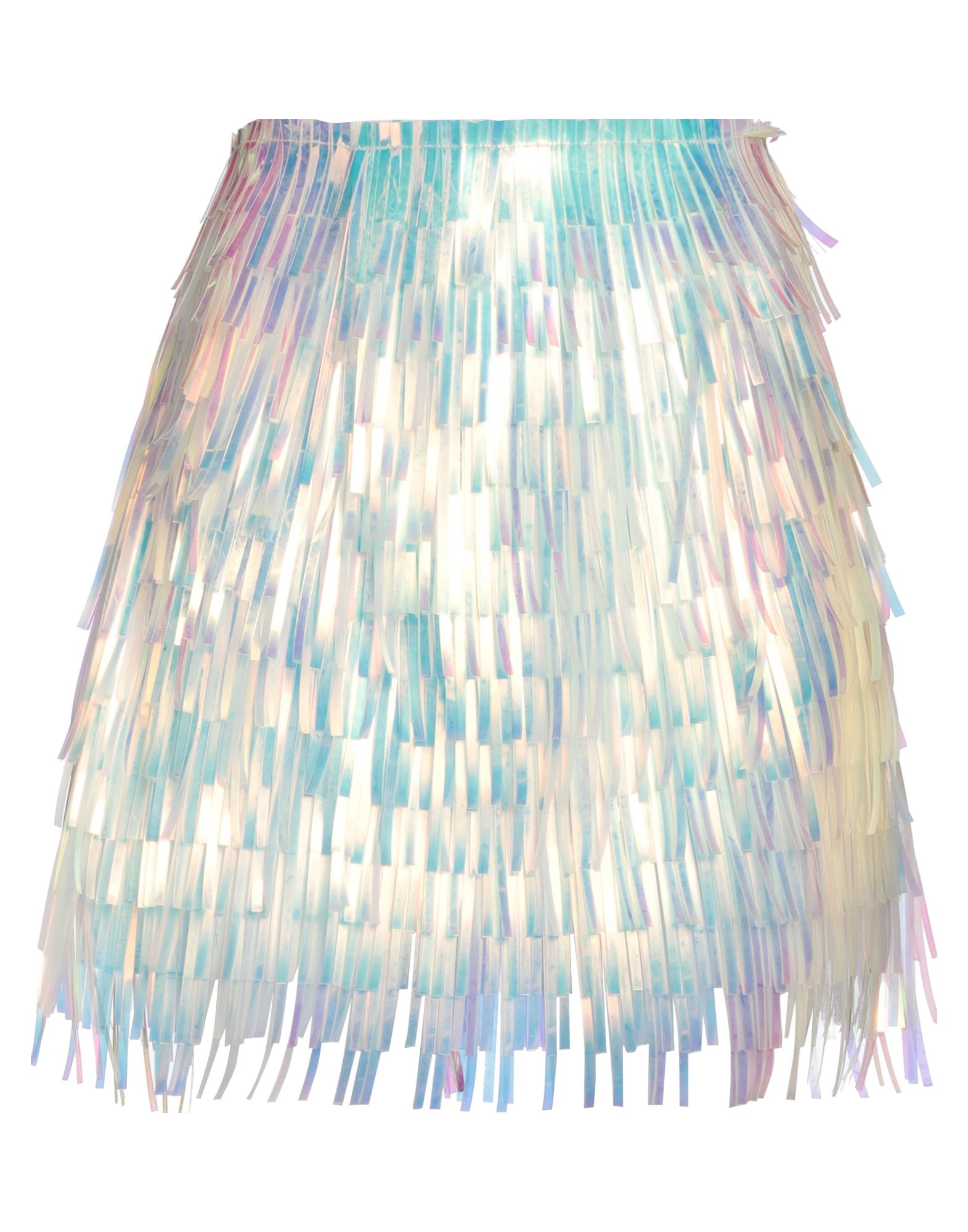 시퀸 스커트, 튤, 장식 디테일 솔리드 컬러, 시퀸, 프린지, 레귤러 핏, 안감있음, 지퍼 여밈, 포켓 없음, 드라이클리닝 금지, 건조기 사용불가, 파티에서 또는 특별한 저녁 시간에 모두의 시선을 사로잡을 완벽한 스타일. 이미지