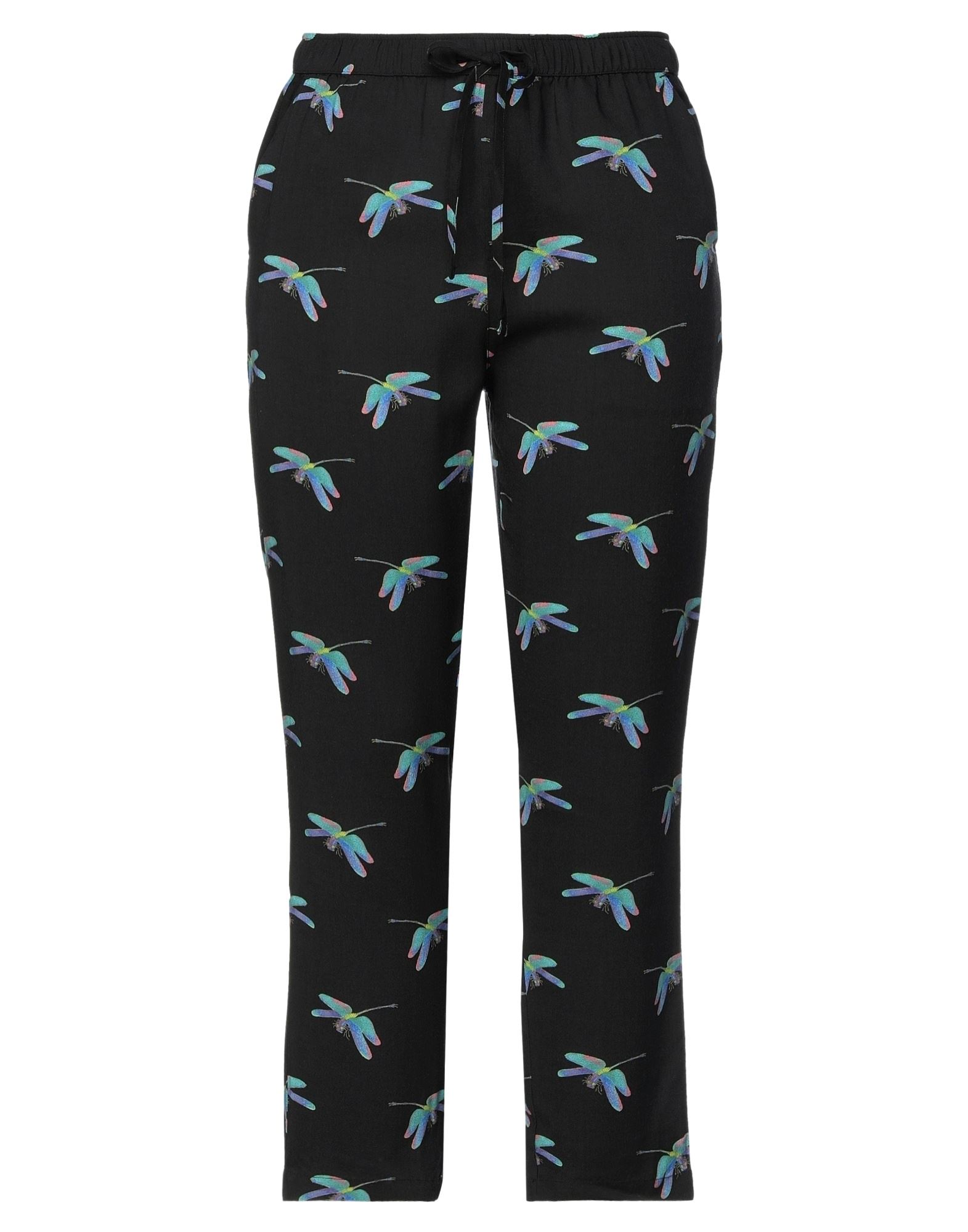 평직, 브랜드 로고, 멀티컬러 패턴, 하이 웨이스트, 테이퍼드 레그, regular fit, 드로스트링, 멀티 포켓. 이미지