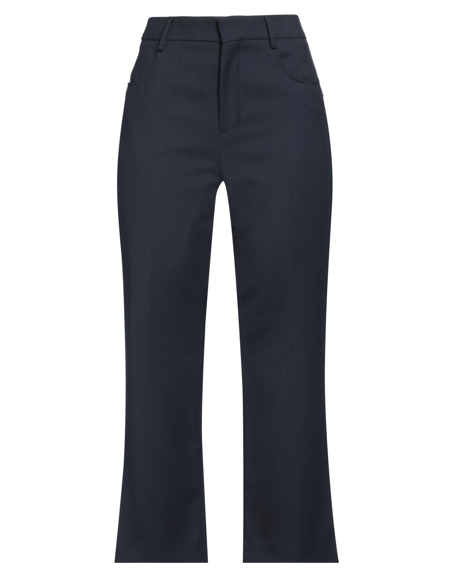 트윌, 디테쳐블 디테일, 솔리드 컬러, 하이 웨이스트, 벨트 루프, 플레어 레그 스타일, 스키니, 훅&아이, 지퍼 클로저, 멀티 포켓, 기타 바지. 이미지