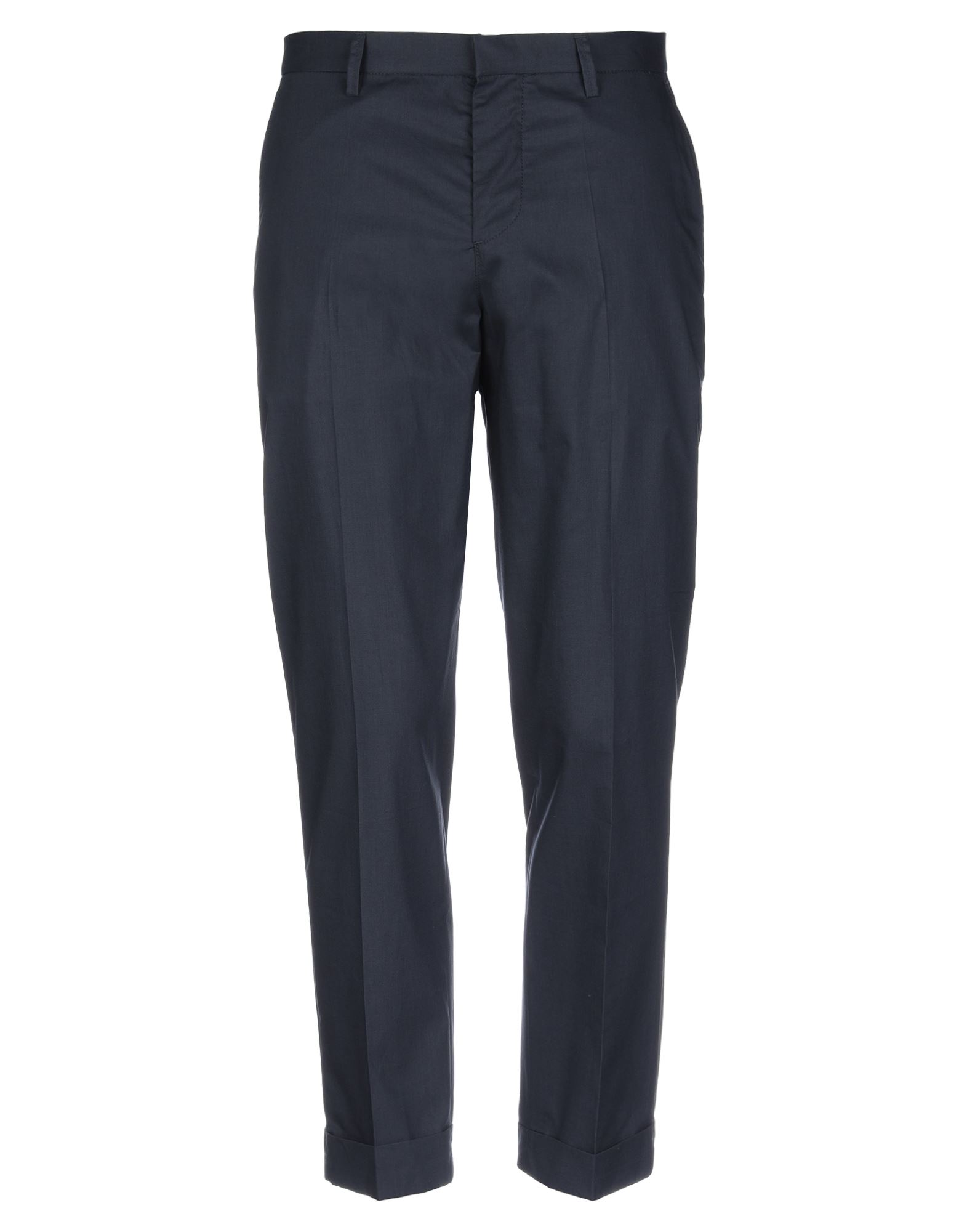 평직, 솔리드 컬러, 로고, 하이 웨이스트, regular fit, 테이퍼드 레그, 버튼 여밈, 멀티 포켓, 커프드 헴. 이미지