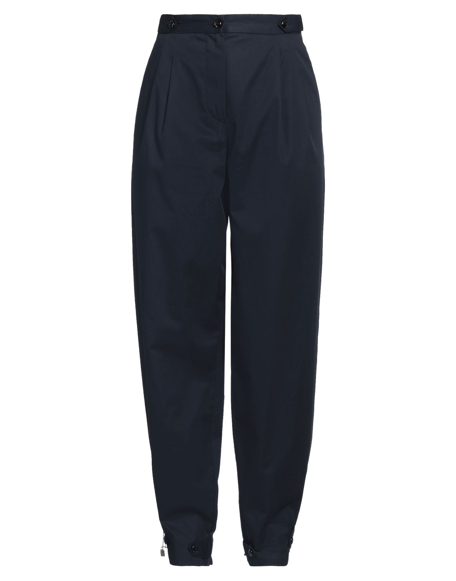 평직, 장식 부착 없음, 솔리드 컬러, 노멀 웨이스트, 컴포트 핏, 테이퍼드 레그, 버튼 & 지퍼, 멀티 포켓, 버튼여밈 헴라인, 테일러드. 이미지