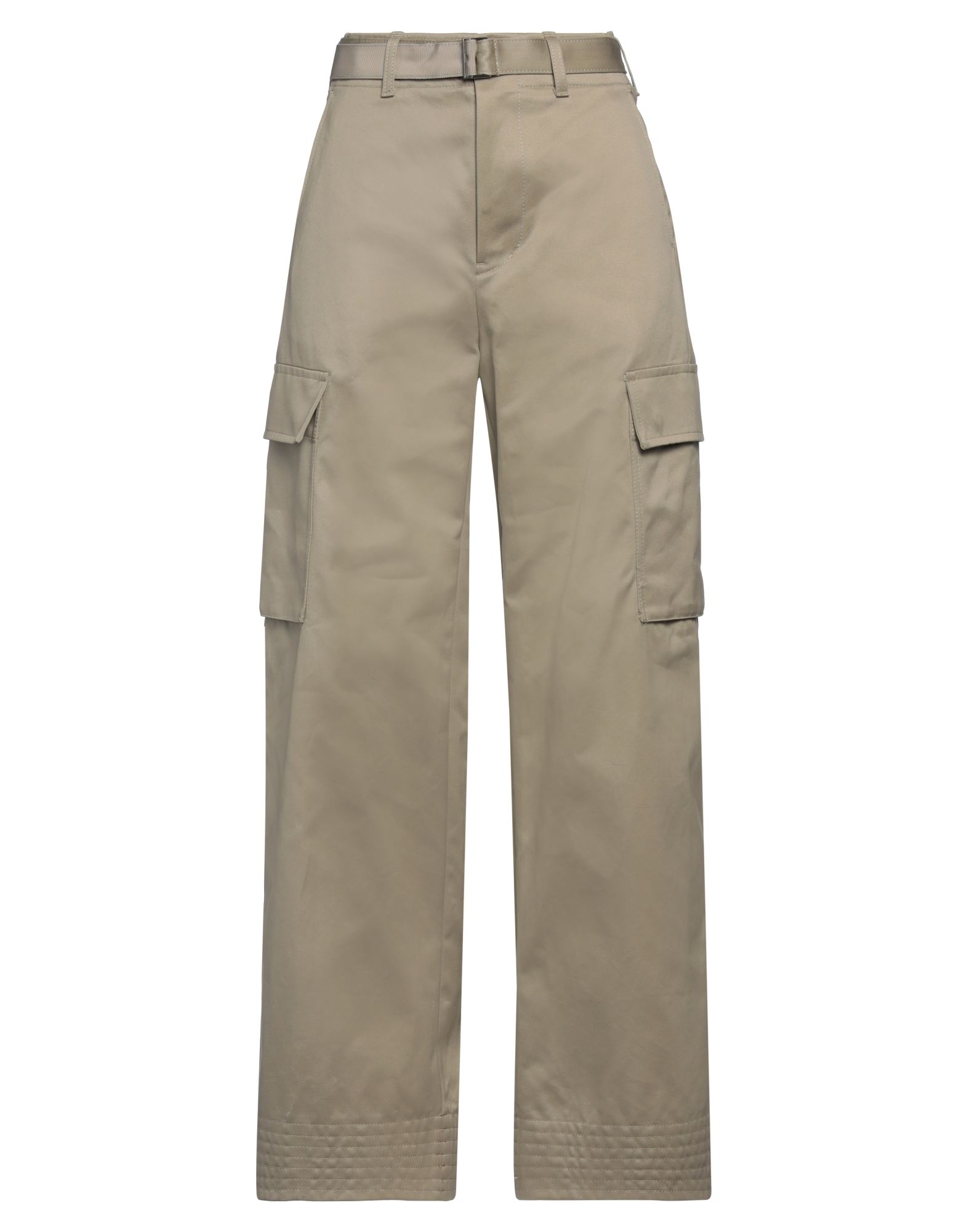 카고 팬츠, 개버딘, 벨트, 솔리드 컬러, 하이 웨이스트, 레귤러 핏, 지퍼 여밈, 1 버튼, 멀티 포켓, 드라이클리닝, 표백 금지, 건조기 사용불가. 이미지
