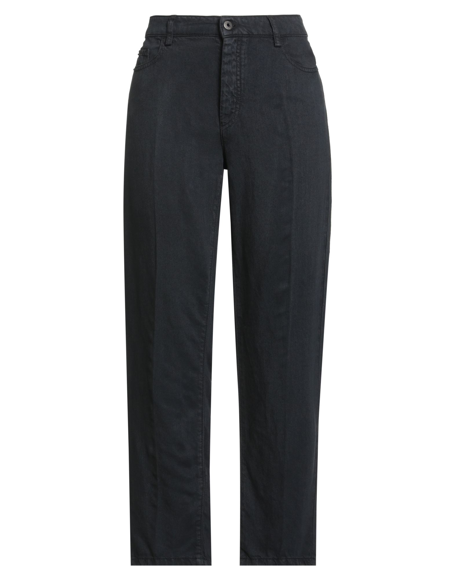 스트레이트 레그 진, 데님, 솔리드 컬러, 브랜드 로고, 컬러 워싱, 노멀 웨이스트, 레귤러 핏, 버튼 여밈, 멀티 포켓, 스트레치, 세탁기로 세탁, 표백 금지, 건조기 사용불가. 이미지