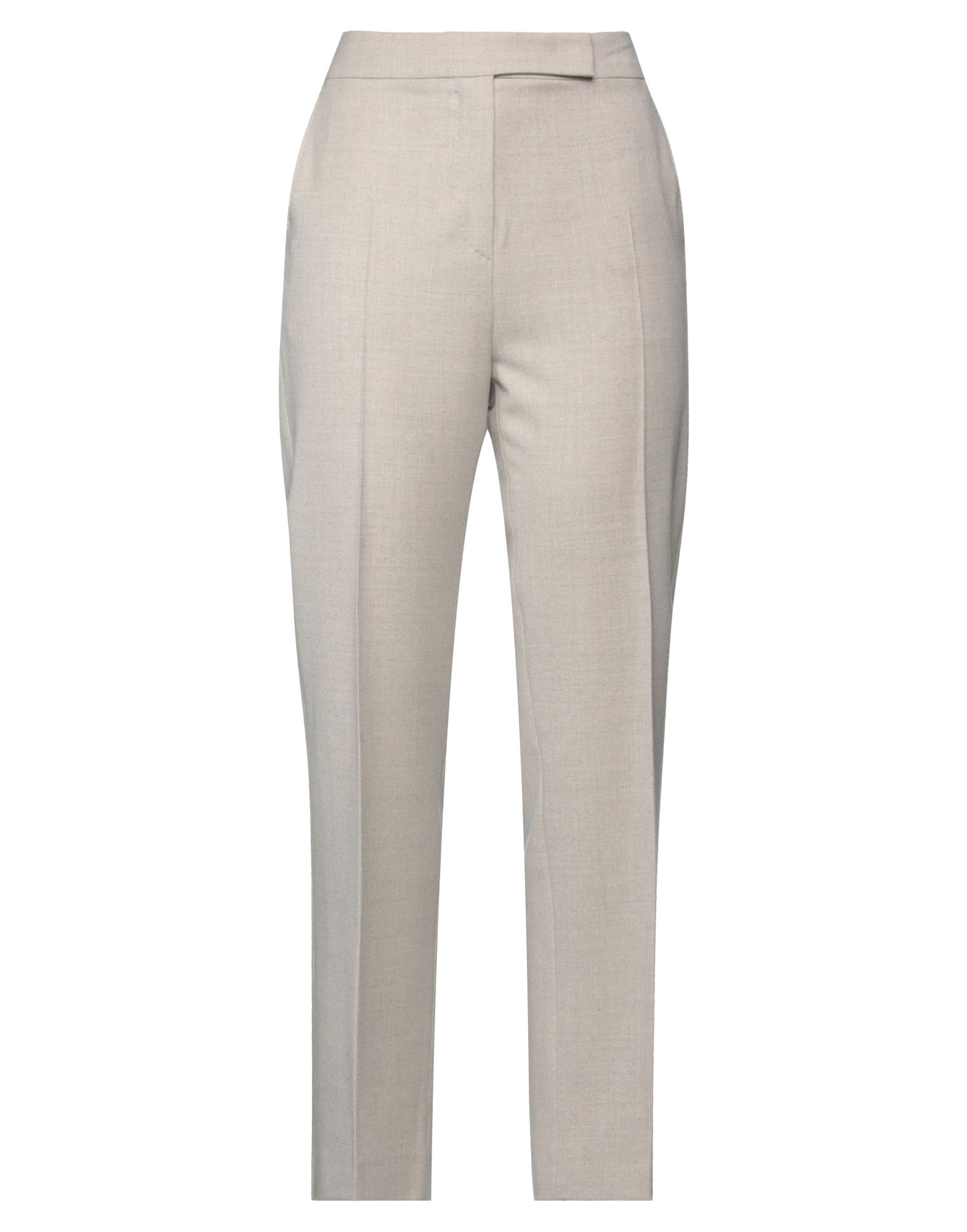 플란넬, 장식 부착 없음, 솔리드 컬러, 하이 웨이스트, 테이퍼드 레그, 레귤러 핏, 지퍼 클로저, 더블버튼 여밈, 멀티 포켓, 스트레치, 동물성 비섬유 자재 함유, 테일러드. 이미지