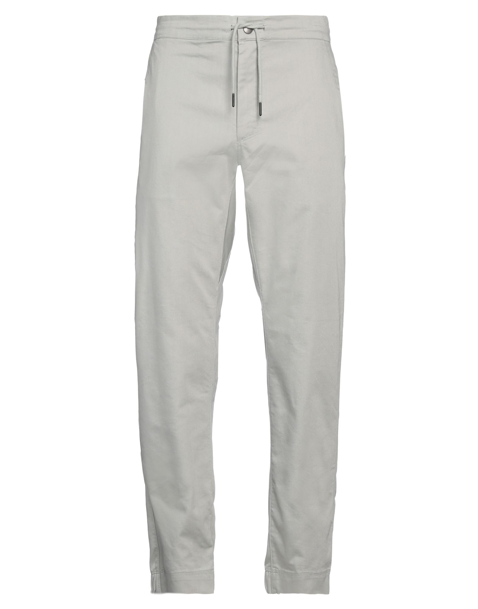 캐주얼 팬츠, 우븐, 솔리드 컬러, 브랜드 로고, 하이 웨이스트, 드로스트링 웨이스트, 스트레이트 레그, 레귤러 핏, 지퍼 여밈, 스냅버튼 여밈, 멀티 포켓, 세탁기로 세탁, 표백 금지, 건조기 사용가능. 이미지