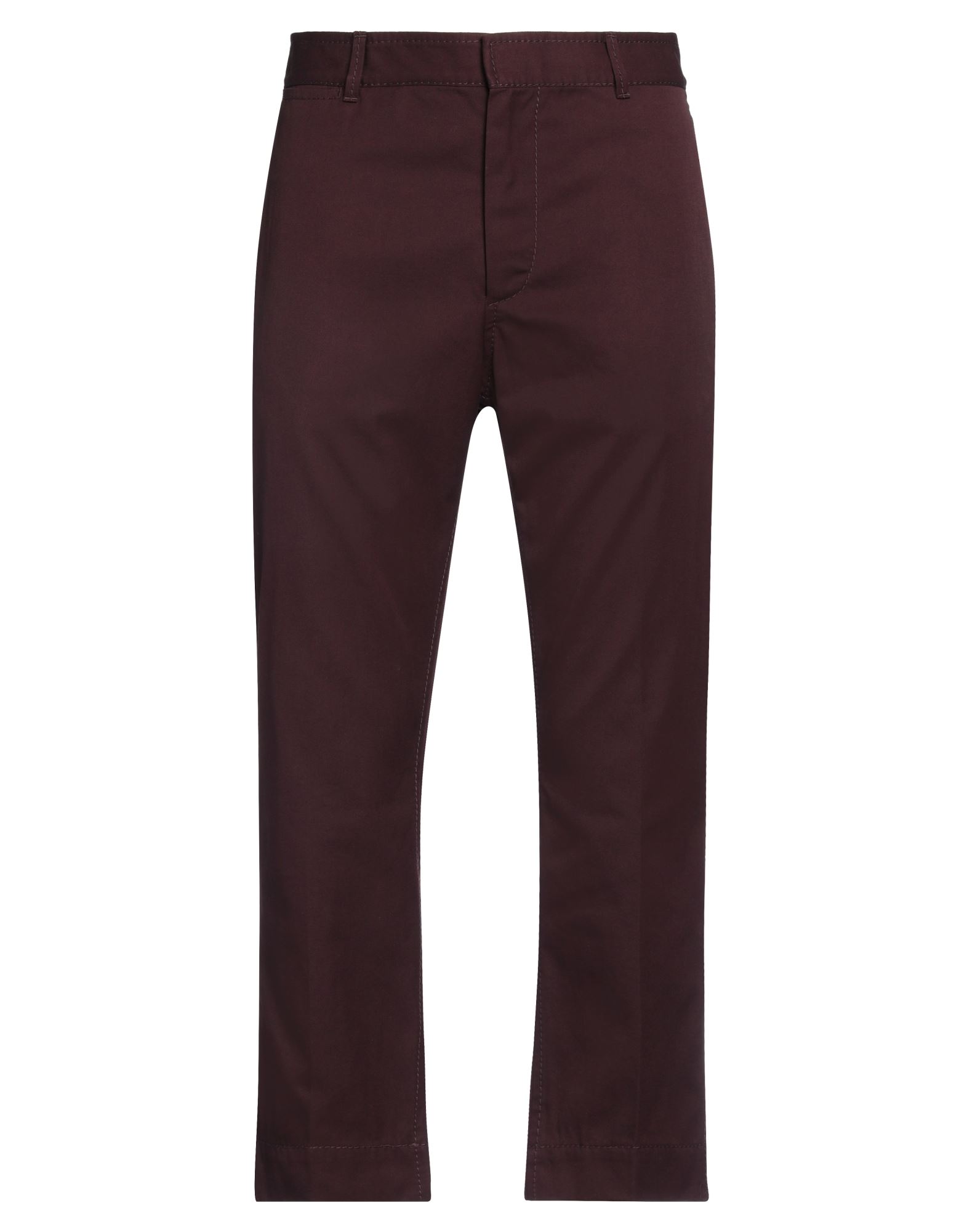 치노 팬츠, 트윌, 솔리드 컬러, 장식 부착 없음, 하이 웨이스트, 테이퍼드 레그, 레귤러 핏, 후크 여밈, 지퍼 여밈, 멀티 포켓, 드라이클리닝, 표백 금지, 건조기 사용불가. 이미지