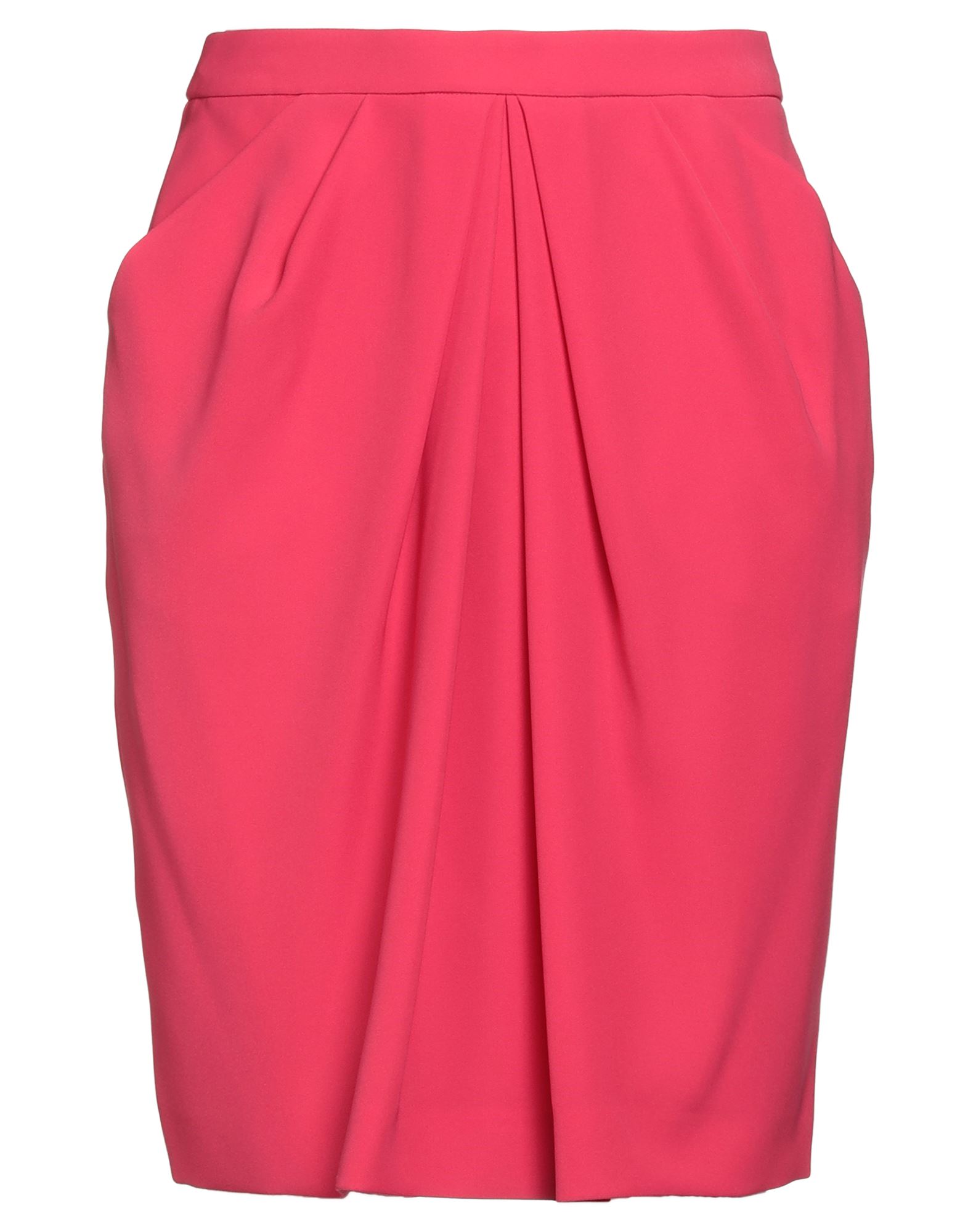 플리츠 스커트, 크레이프, 솔리드 컬러, 장식 부착 없음, 지퍼 여밈, 멀티 포켓, 드라이클리닝, 표백 금지, 건조기 사용불가. 이미지