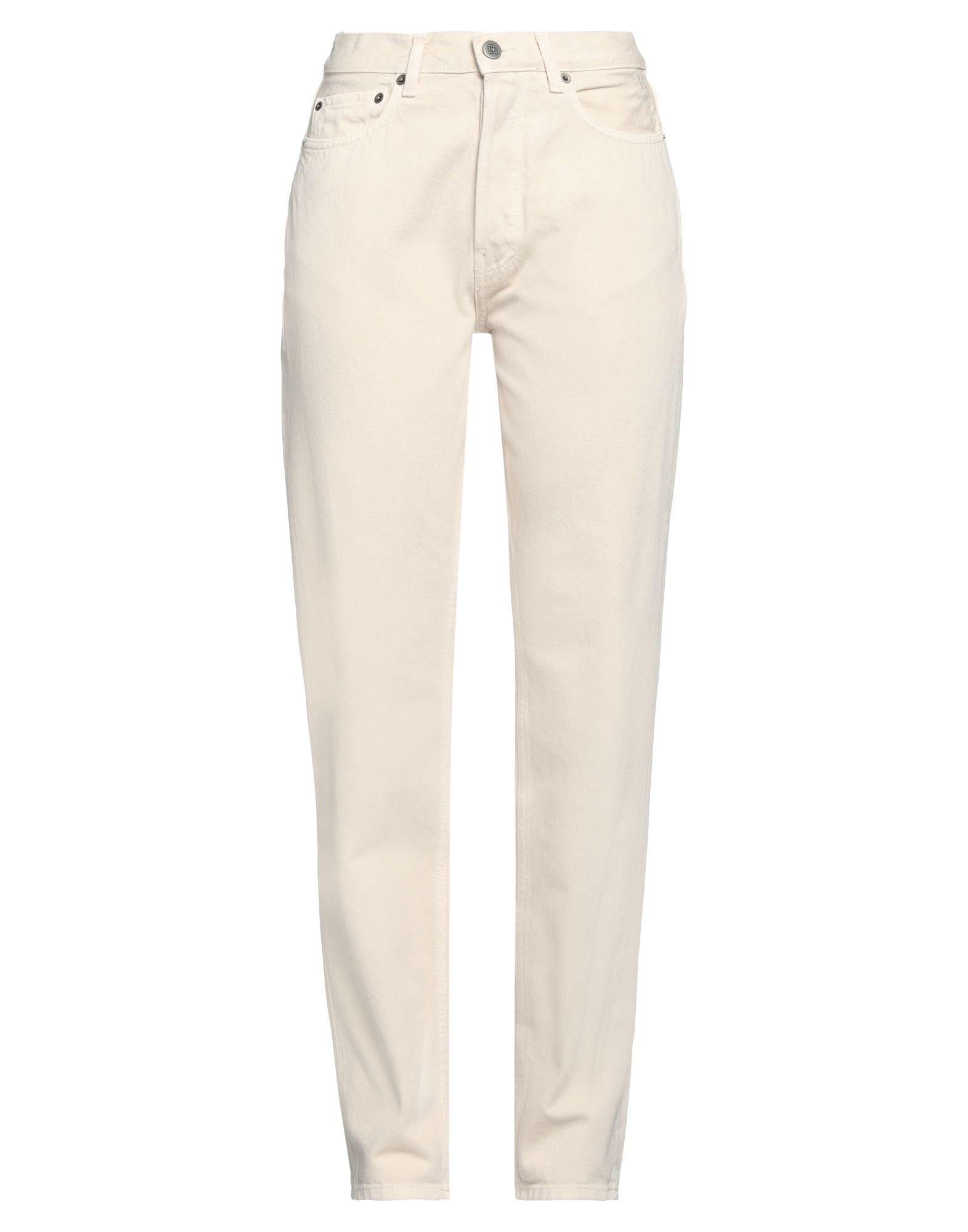 개버딘, 장식 부착 없음, 솔리드 컬러, 하이 웨이스트, 테이퍼드 레그, 레귤러 핏, 버튼 여밈, 멀티 포켓, 기타 바지. 이미지