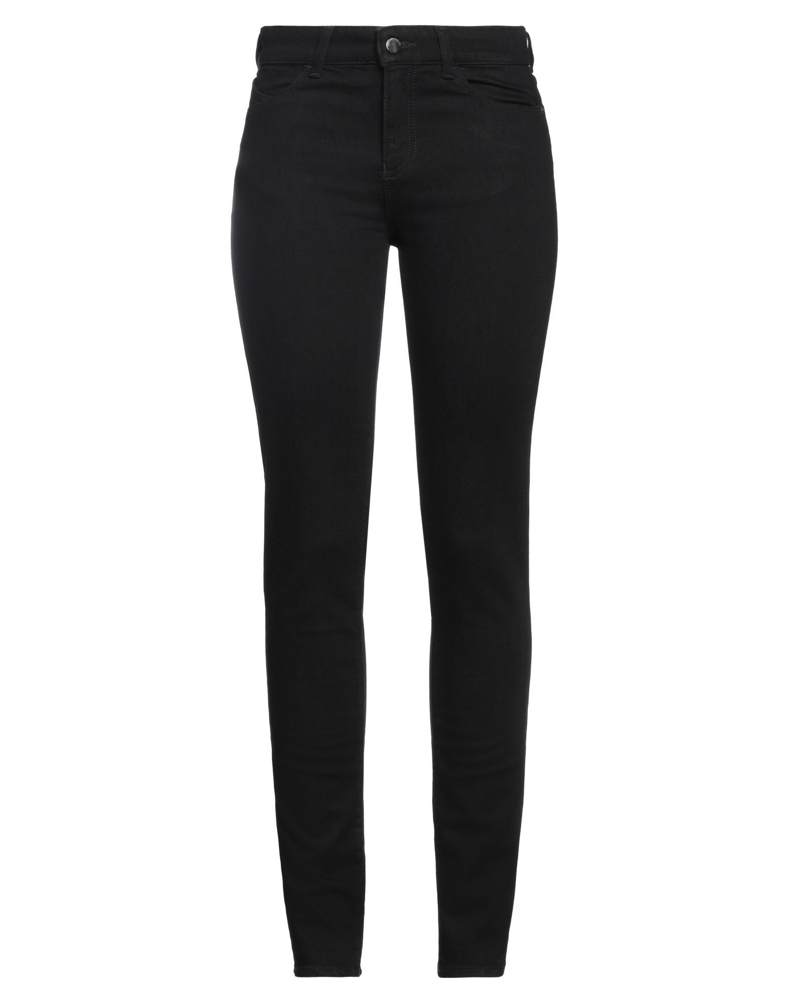 데님, 버튼 여밈, 솔리드 컬러, 테이퍼드 레그, 스키니, 멀티 포켓. 이미지