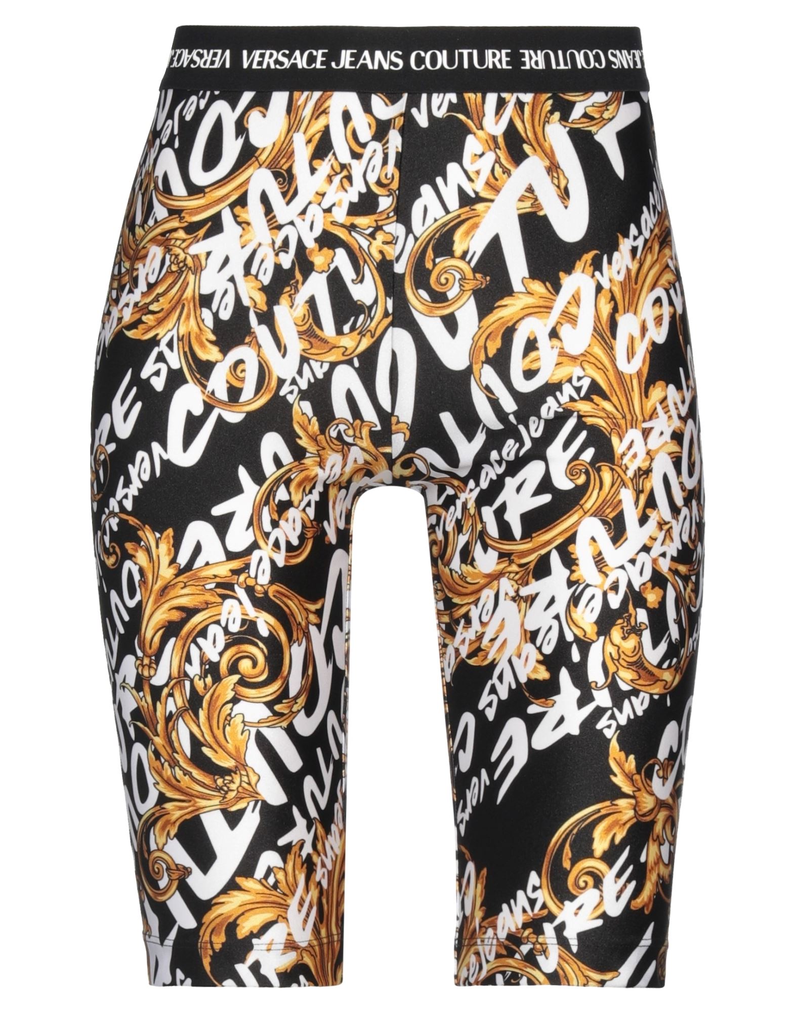 사이클링 쇼츠, 합성 저지, 스트레치 패브릭, 시그니처 프린트, 브랜드 로고, 하이 웨이스트, 엘라스틱 웨이스트라인, 레귤러 핏, 포켓 없음, 세탁기 세탁 또는 드라이클리닝, 표백 금지, 건조기 사용불가, 이 브랜드는 사이즈가 작게 나옵니다, 운동이나 야외 활동에 적합한, 스타일과 편안함을 모두 갖춘 퍼포먼스 스포츠웨어. 이미지