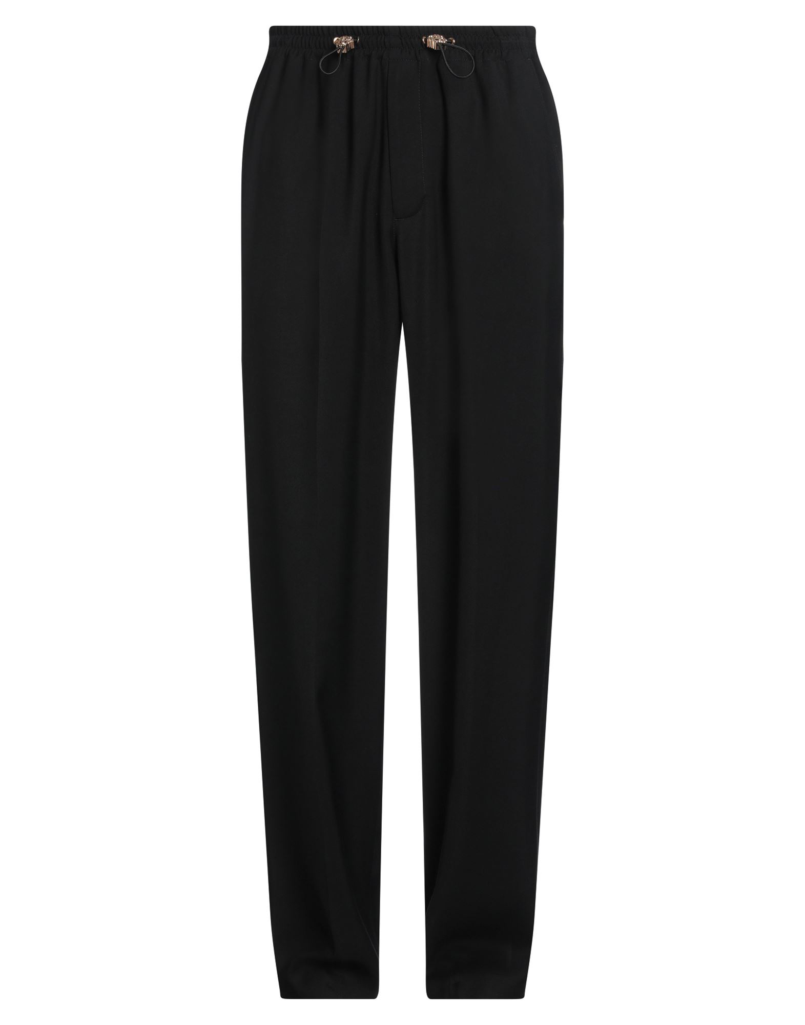 트윌, 브랜드 로고, 솔리드 컬러, 하이 웨이스트, 드로스트링 웨이스트, 스트레이트 레그, 레귤러 핏, 지퍼 여밈, 멀티 포켓, 드라이클리닝, 표백 금지, 건조기 사용불가, 캐주얼 팬츠, 이 브랜드는 사이즈가 크게 나옵니다. 이미지