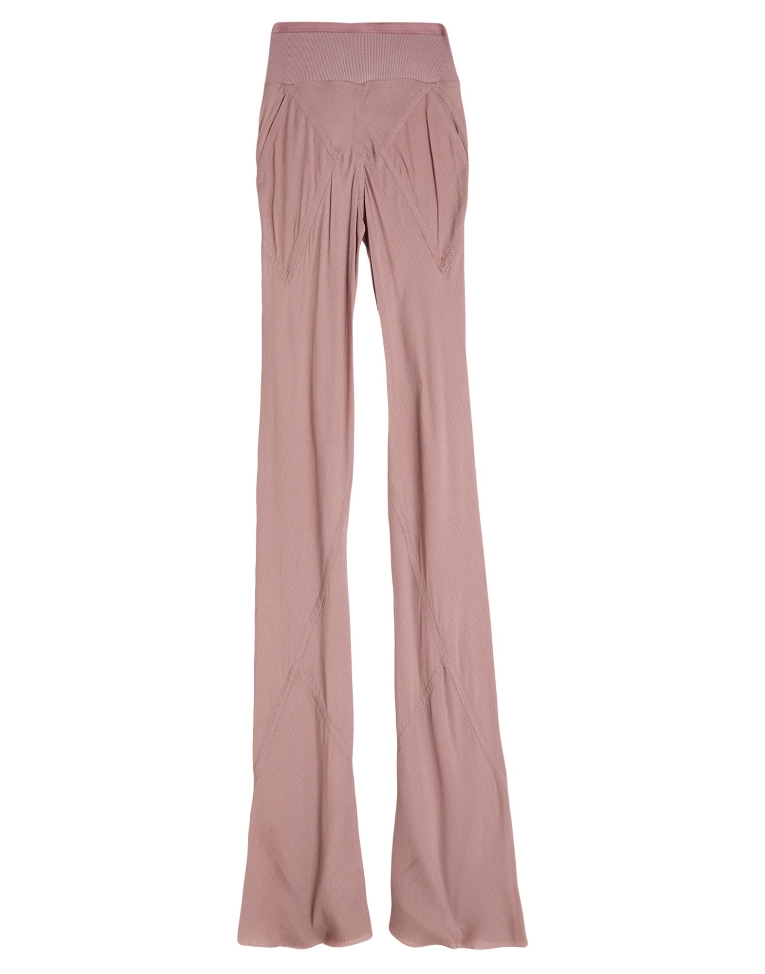 플레어 팬츠, 크레이프, 솔리드 컬러, 장식 부착 없음, 하이 웨이스트, 엘라스틱 웨이스트라인, 컴포트 핏, 멀티 포켓, 드라이클리닝, 표백 금지, 건조기 사용불가. 이미지