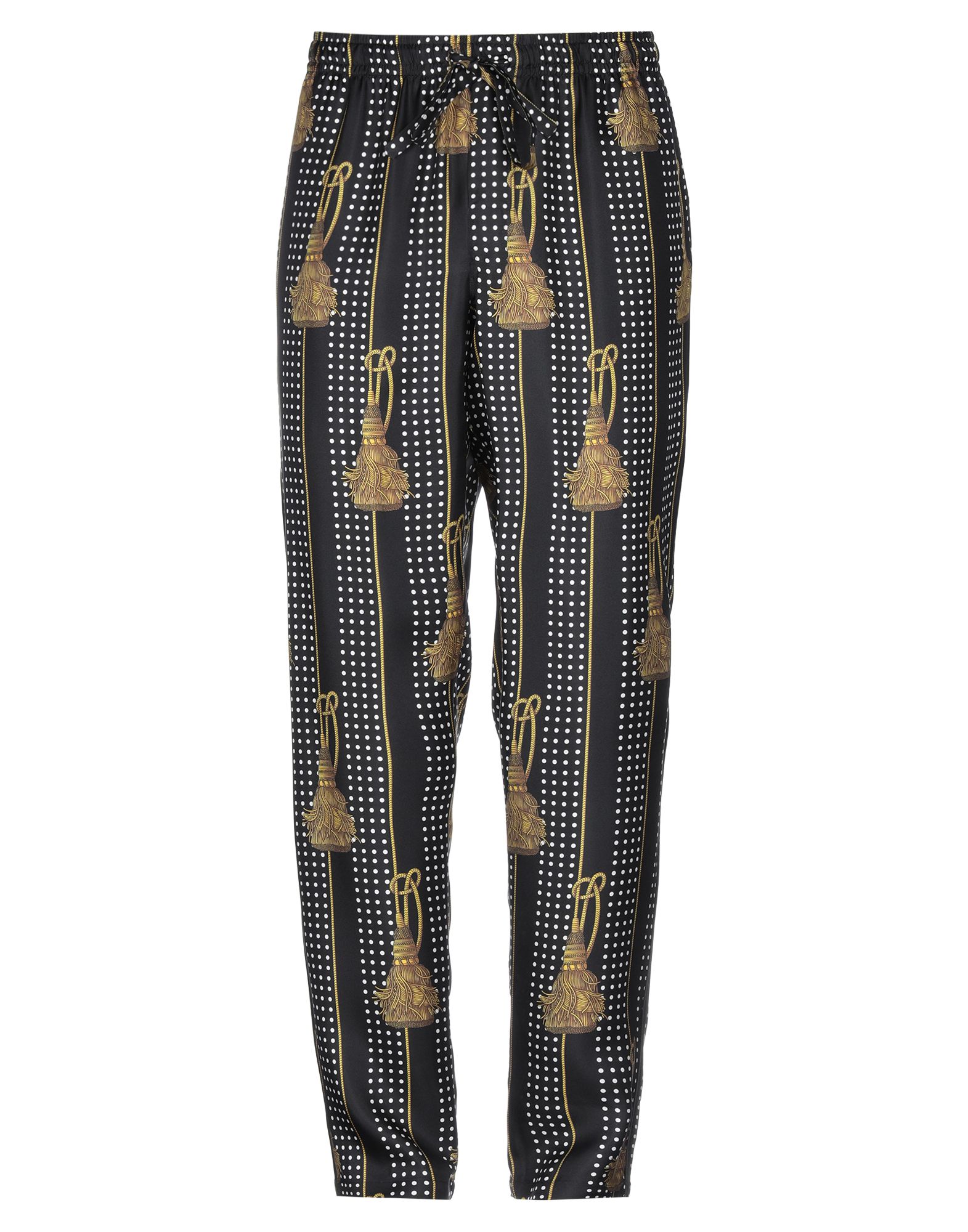 트윌, 폴카도트, 컴포트 핏, 하이 웨이스트, 테이퍼드 레그, 드로스트링, 멀티 포켓. 이미지