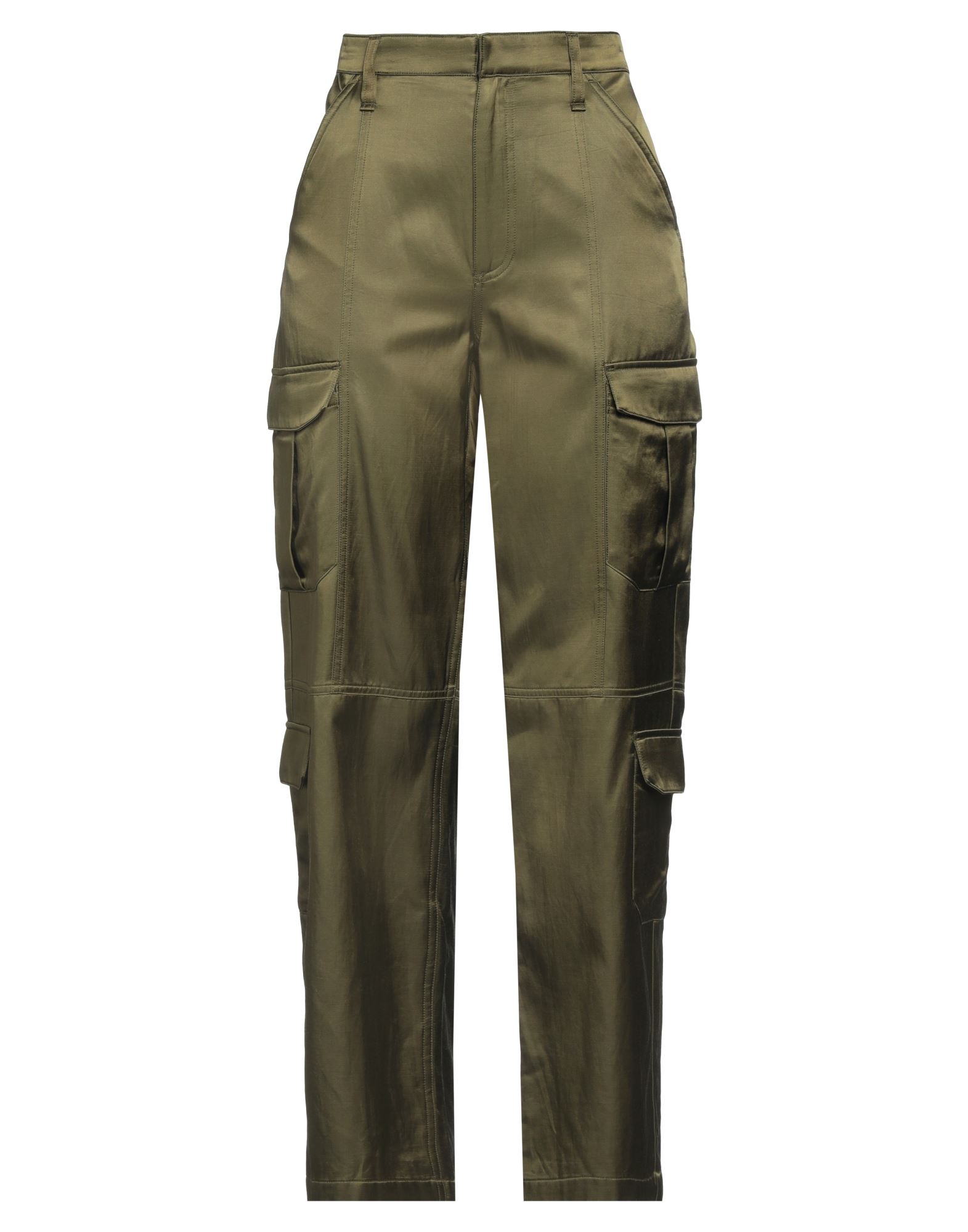 카고 팬츠, 새틴, 솔리드 컬러, 장식 부착 없음, 하이 웨이스트, 엘라스틱 웨이스트라인, 레귤러 핏, 지퍼 여밈, 후크 여밈, 멀티 포켓, 드라이클리닝, 표백 금지, 건조기 사용불가, 이 브랜드는 사이즈가 크게 나옵니다. 이미지