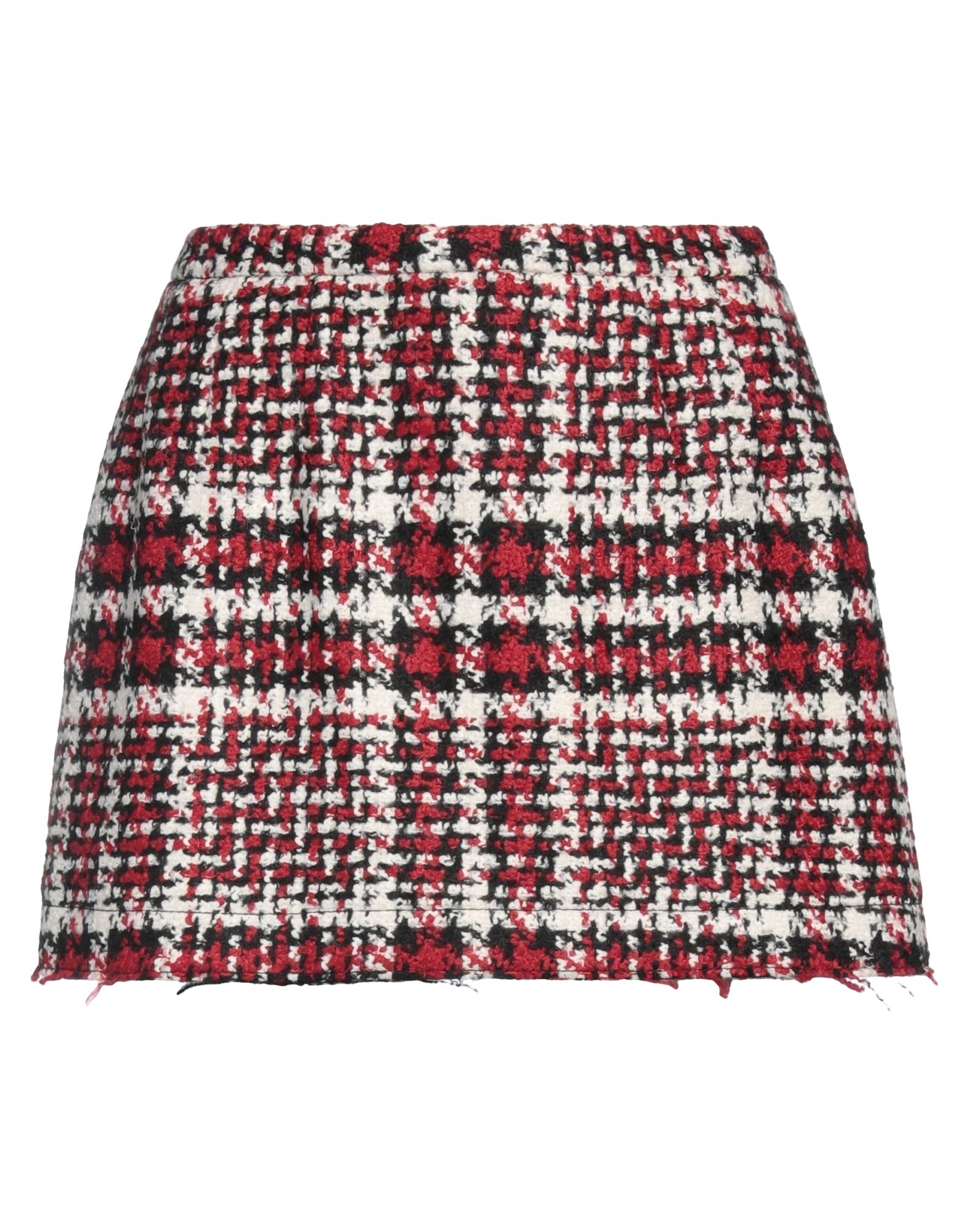 트위드, 장식 부착 없음, 멀티컬러 패턴, 레귤러 핏, 안감있음, 지퍼 여밈, 후크 여밈, 멀티 포켓, 드라이클리닝, 표백 금지, 건조기 사용불가, 디바이디드 스커트. 이미지