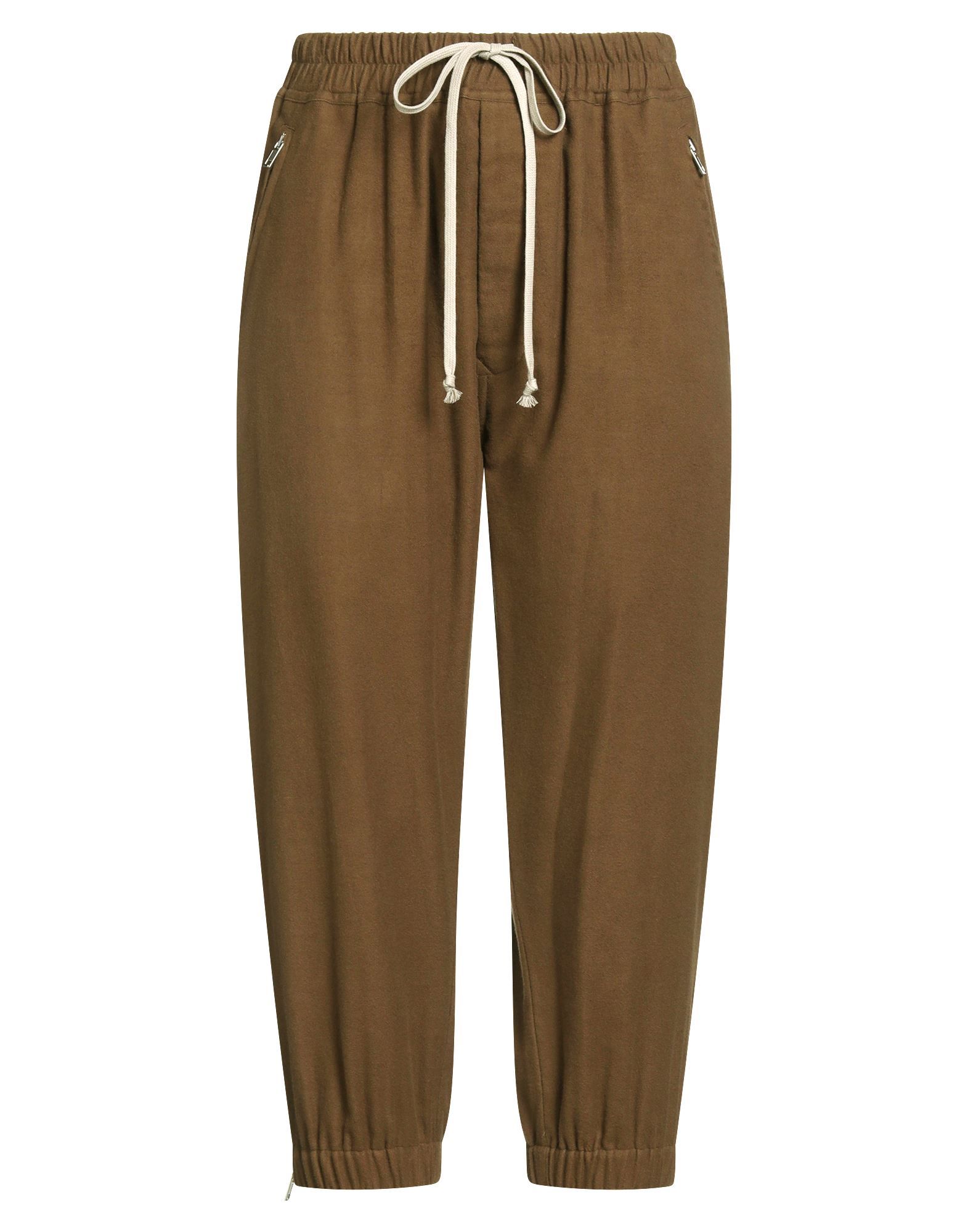 테이퍼드 팬츠, 플란넬, 솔리드 컬러, 장식 부착 없음, 하이 웨이스트, 레귤러 핏, 드로스트링 여밈, 멀티 포켓, 손세탁 또는 드라이클리닝, 표백 금지, 건조기 사용불가, 크롭트. 이미지