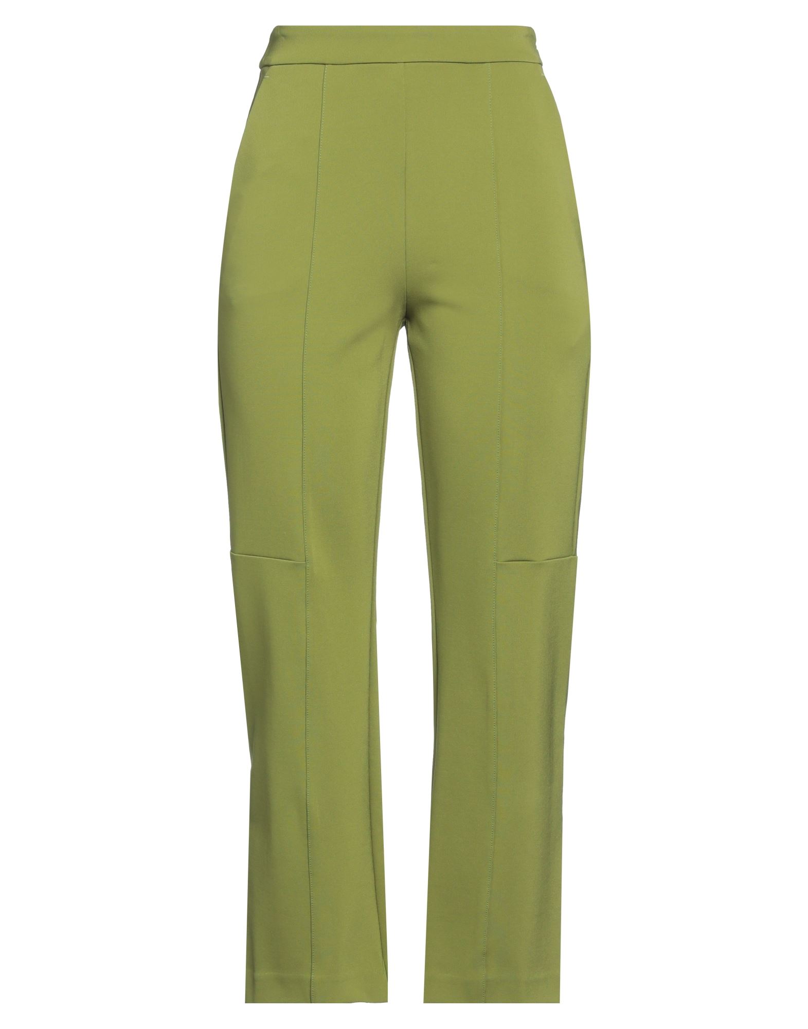 부츠컷 팬츠, 저지, 솔리드 컬러, 장식 부착 없음, 하이 웨이스트, 레귤러 핏, 지퍼 여밈, 후크 여밈, 멀티 포켓, 스트레치, 손세탁 또는 드라이클리닝, 표백 금지, 건조기 사용불가. 이미지