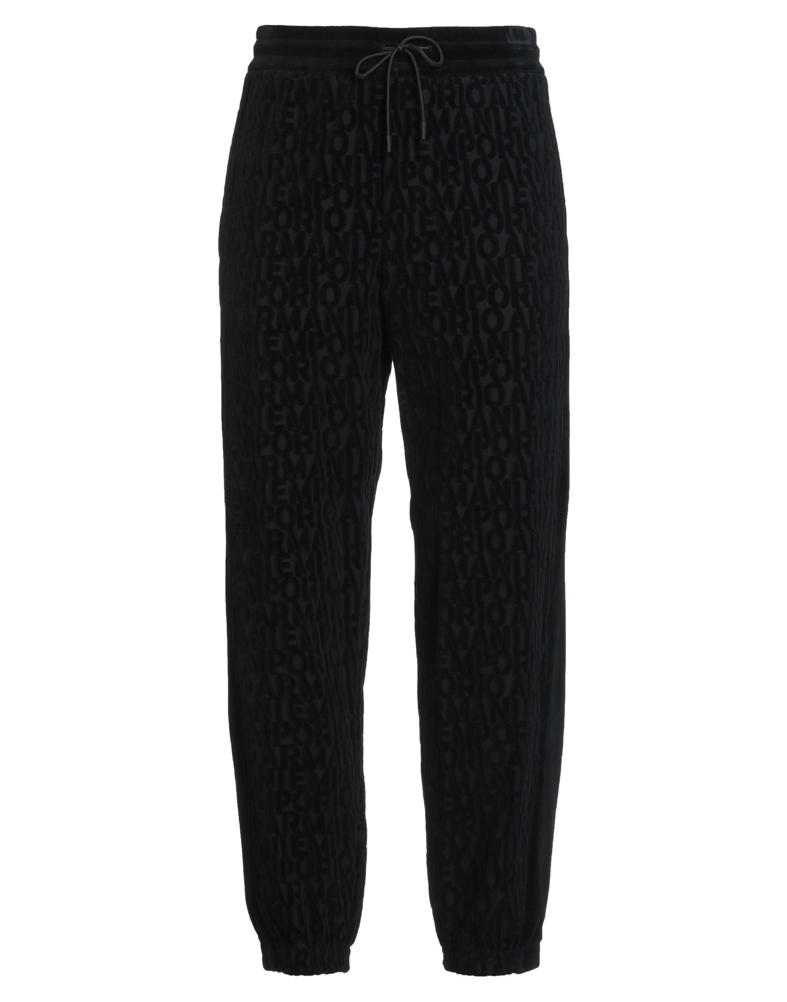 트랙 팬츠, 벨벳, 저지, 로고 디자인, 브랜드 로고, 하이 웨이스트, 엘라스틱 웨이스트라인, 컴포트 핏, 슬릿 포켓, 웰트 포켓, 세탁기로 세탁, 표백 금지, 건조기 사용불가, 운동이나 야외 활동에 적합한, 스타일과 편안함을 모두 갖춘 퍼포먼스 스포츠웨어. 이미지