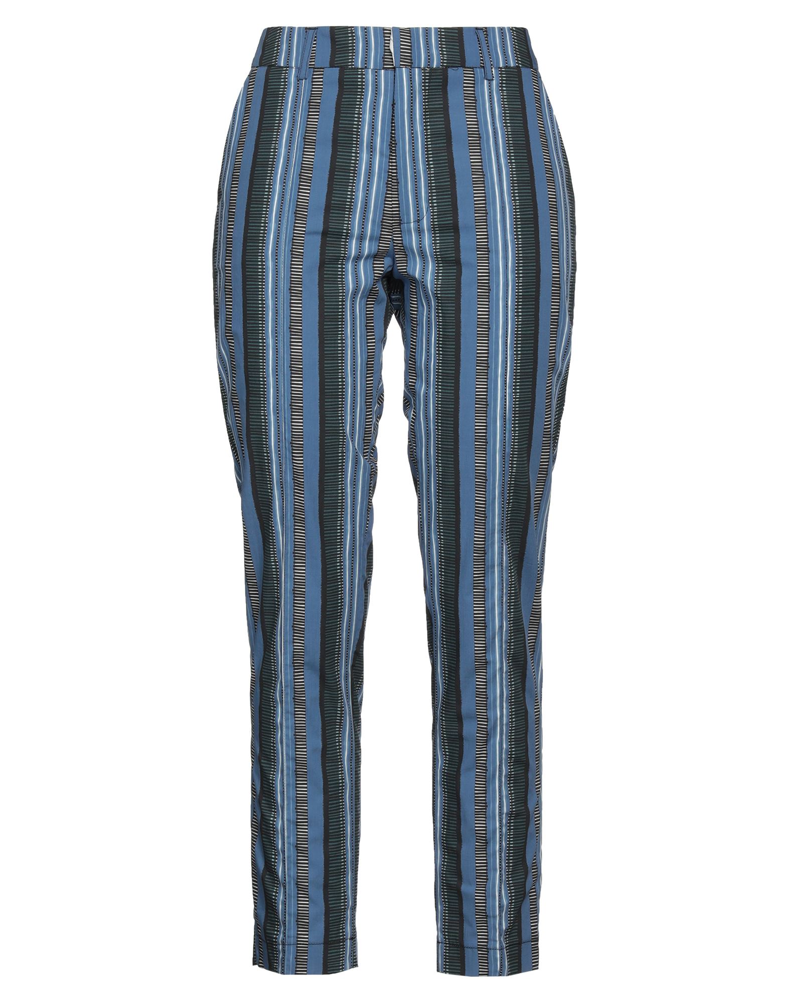 테이퍼드 팬츠, 우븐, 멀티컬러 패턴, 장식 부착 없음, 하이 웨이스트, 레귤러 핏, 멀티 포켓. 이미지