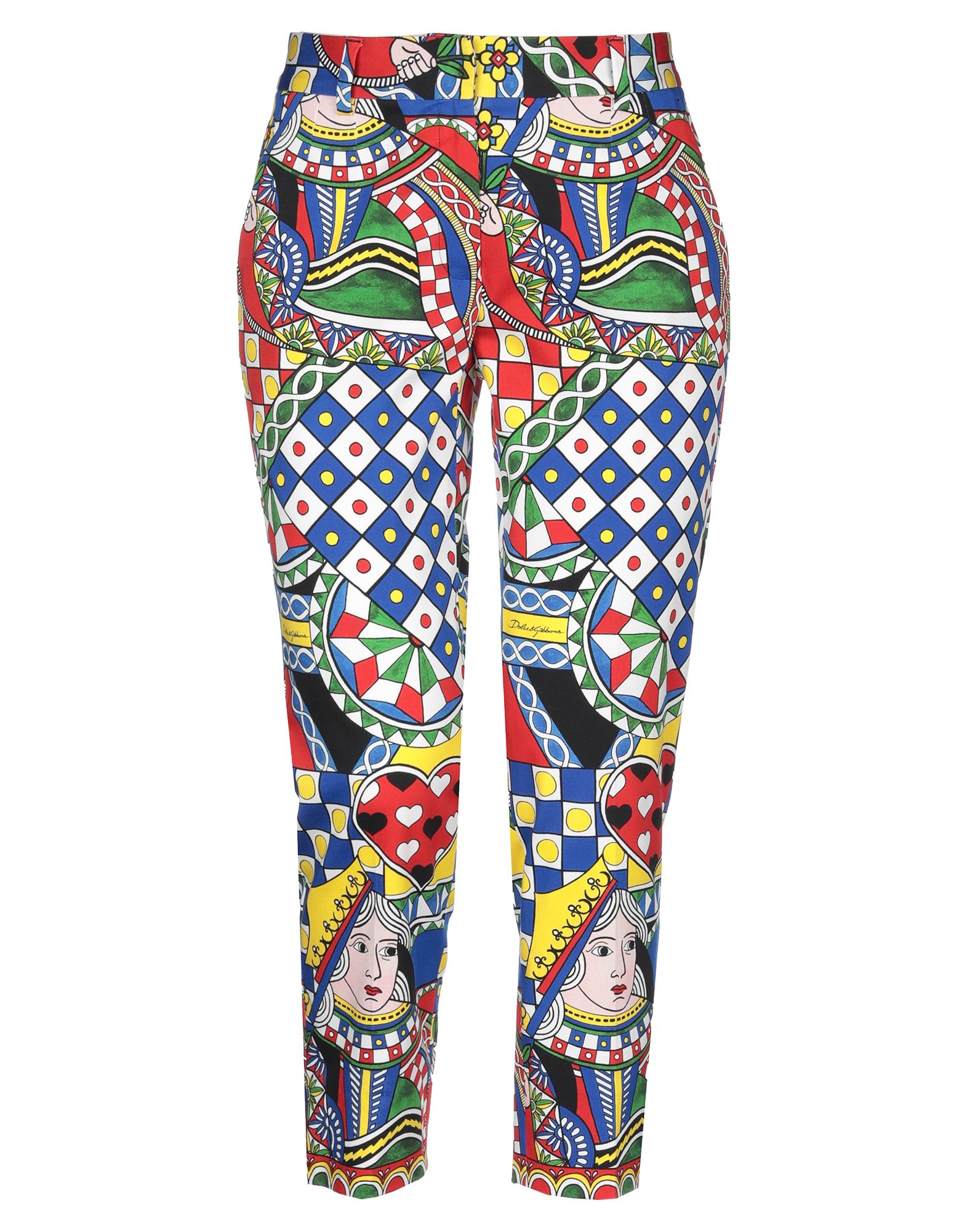 테이퍼드 팬츠, 트윌, 멀티컬러 패턴, 장식 부착 없음, 로우 웨이스트, 스키니, 멀티 포켓, 스트레치, 크롭트. 이미지