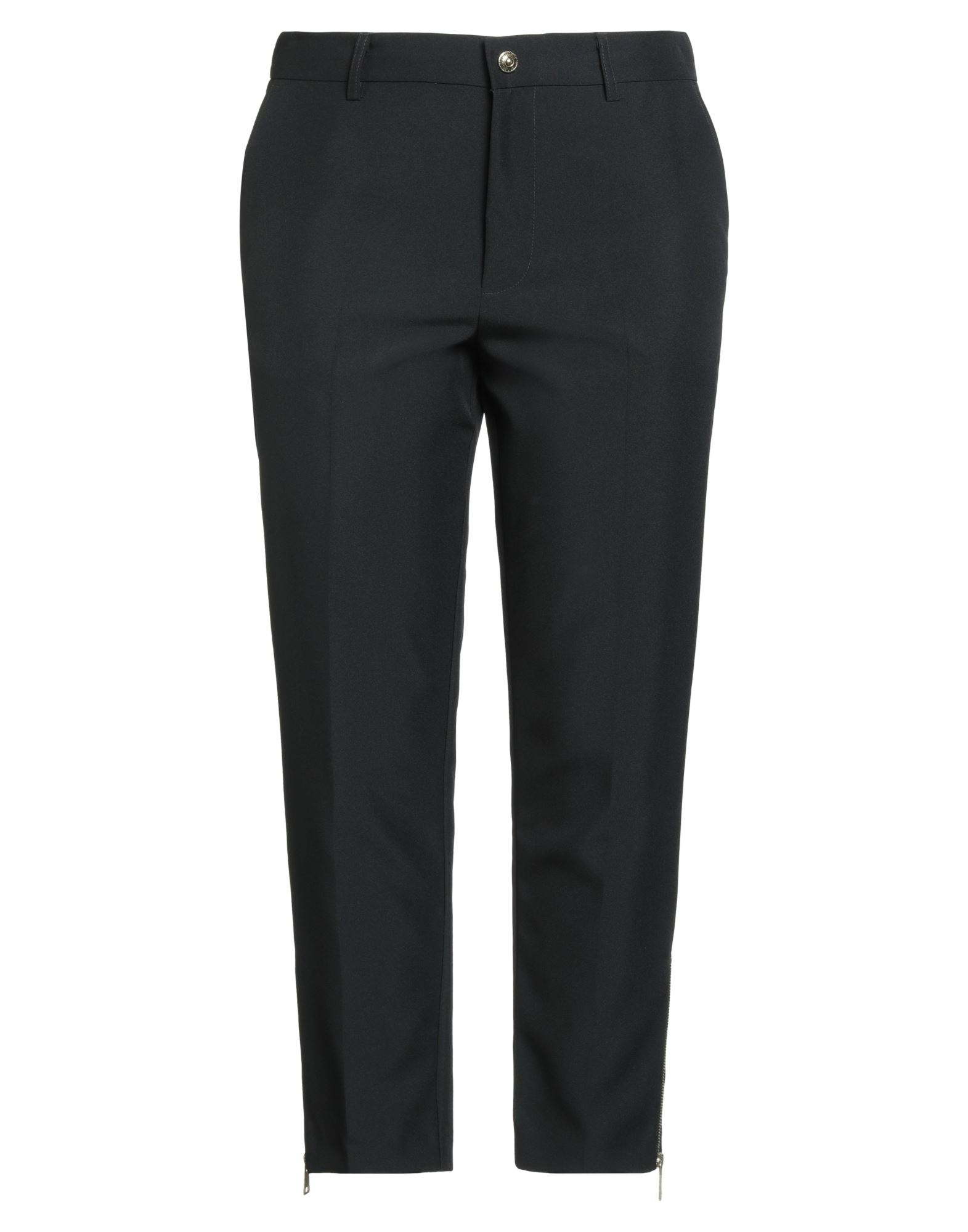 테이퍼드 팬츠, 우븐, 솔리드 컬러, 브랜드 로고, 하이 웨이스트, 레귤러 핏, 버튼 여밈, 지퍼 여밈, 지퍼 헴라인, 멀티 포켓, 세탁기 세탁 또는 드라이클리닝, 표백 금지, 건조기 사용불가, 이 브랜드는 사이즈가 작게 나옵니다. 이미지