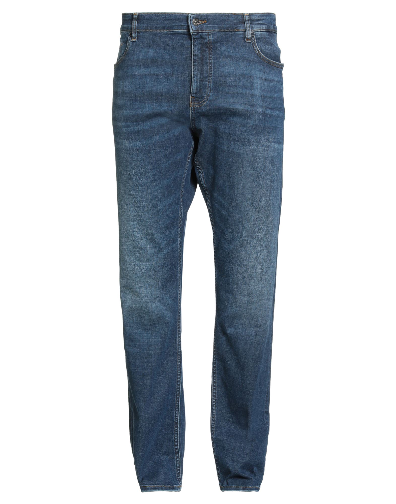 스트레이트 레그 진, 데님, 바랜 효과, 스트레치 패브릭, 솔리드 컬러, 브랜드 로고, 다크 워싱, 하이 웨이스트, 스키니, 지퍼 여밈, 1 버튼, 포켓 5개, 세탁기로 세탁, 표백 금지, 건조기 사용불가, 동물성 비섬유 자재 함유. 이미지