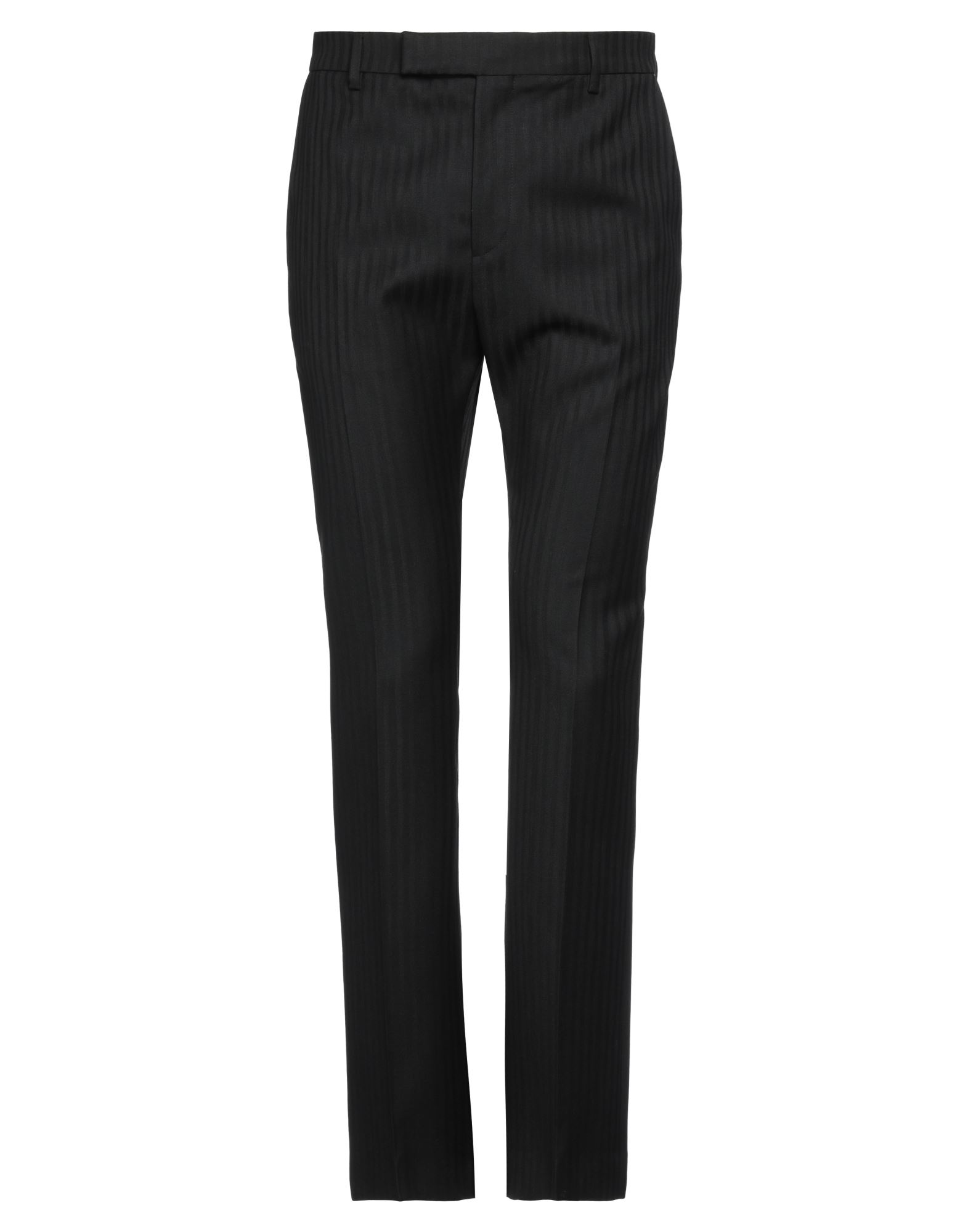 평직, 장식 부착 없음, 스트라이프, 솔리드 컬러, 하이 웨이스트, 벨트 루프, 스트레이트 레그, 레귤러 핏, 안감없음, 지퍼 클로저, 훅&아이, 멀티 포켓, 테일러드. 이미지