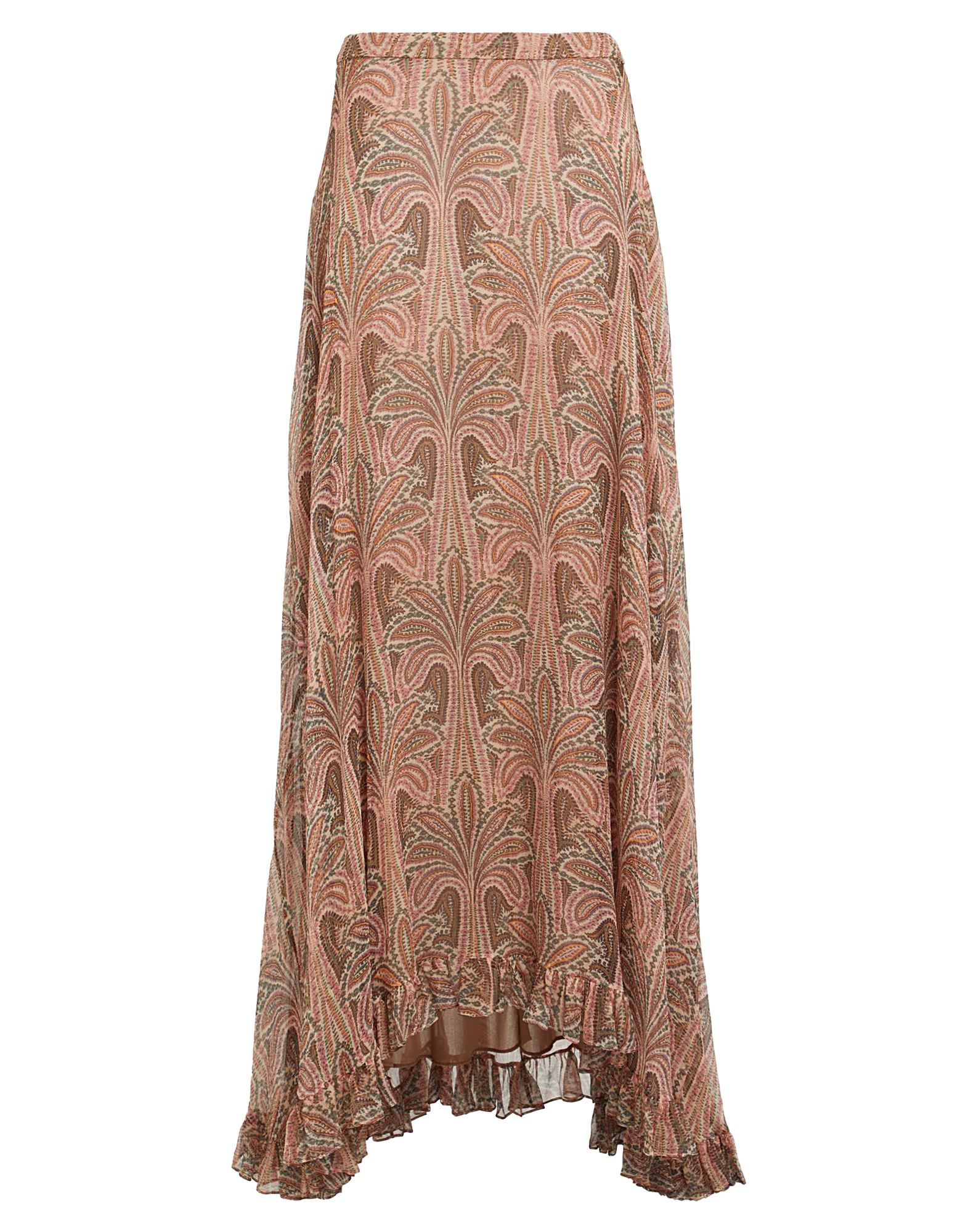 크레이프, 러플, 페이즐리 패턴, 안감있음, 지퍼 여밈, 후크 여밈, 포켓 없음, 드라이클리닝, 건조기 사용불가, 표백 금지, 비대칭 스커트. 이미지