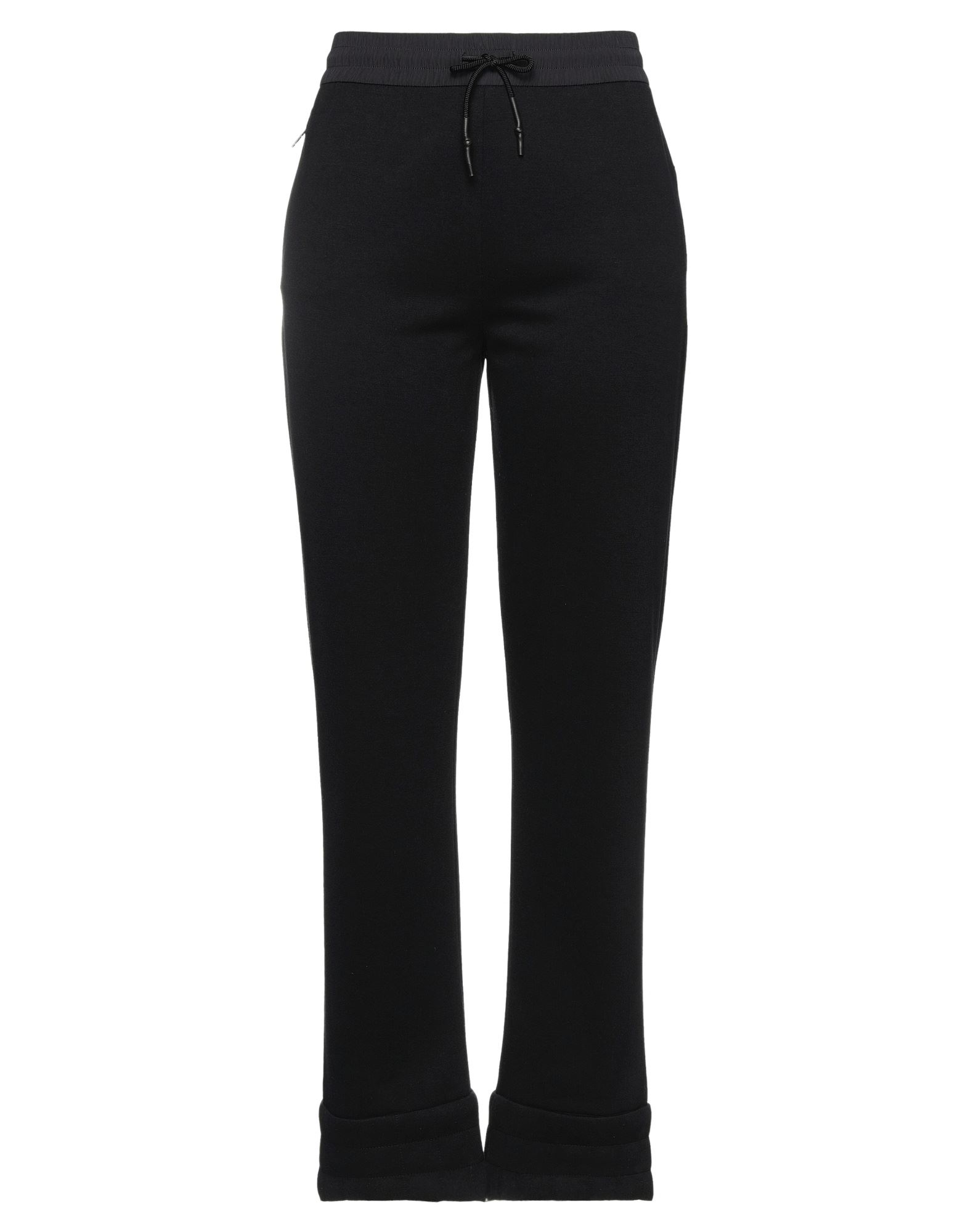 스트레이트 레그 팬츠, 플리스, 솔리드 컬러, 장식 부착 없음, 하이 웨이스트, 레귤러 핏, 멀티 포켓. 이미지