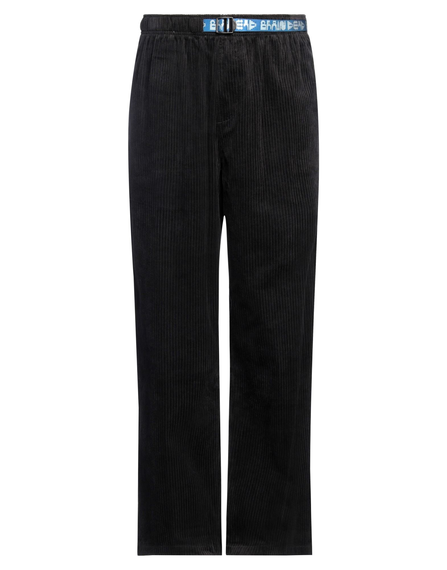 코듀로이, 장식 부착 없음, 솔리드 컬러, 하이 웨이스트, 스트레이트 레그, 레귤러 핏, 드로스트링 여밈, 멀티 포켓, 세탁기로 세탁, 표백 금지, 건조기 사용불가, 캐주얼 팬츠. 이미지