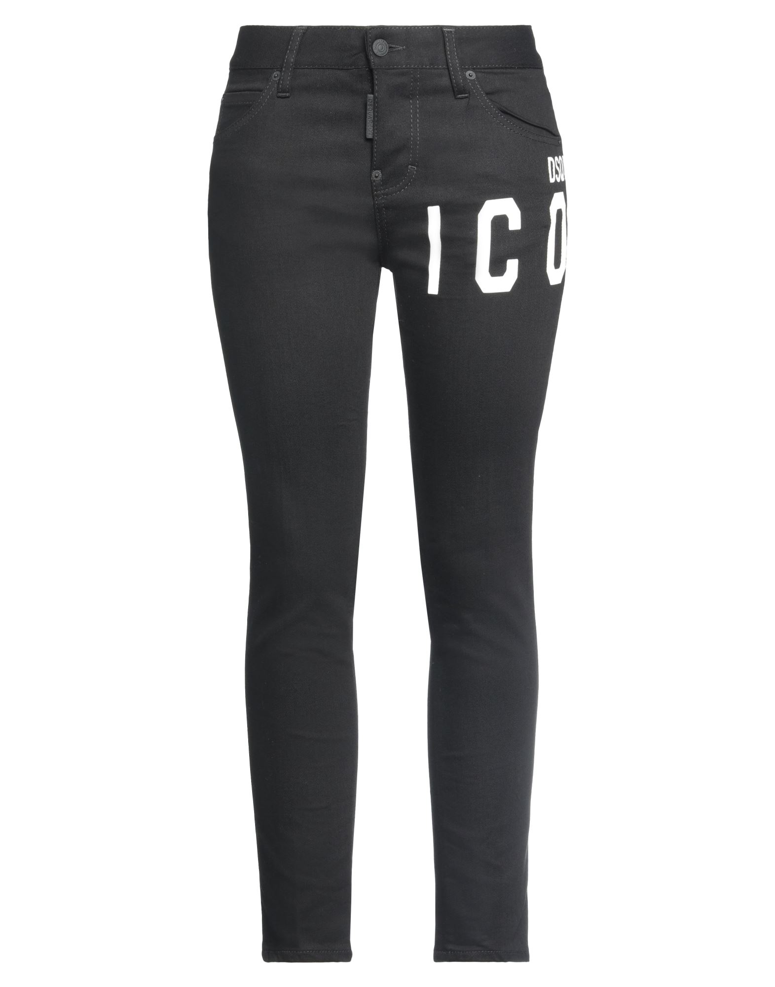 데님, 브랜드 로고, 프린트 디테일 솔리드 컬러, 컬러 워싱, 하이 웨이스트, 벨트 루프, 스키니, 버튼 여밈, 멀티 포켓, 스트레치, 스키니 진. 이미지