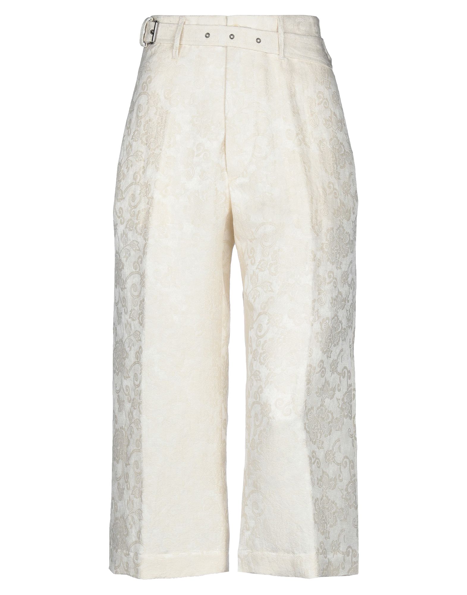 크레이프, 벨트, 솔리드 컬러, 하이 웨이스트, regular fit, 스트레이트 레그, 버튼 & 지퍼, 멀티 포켓. 이미지