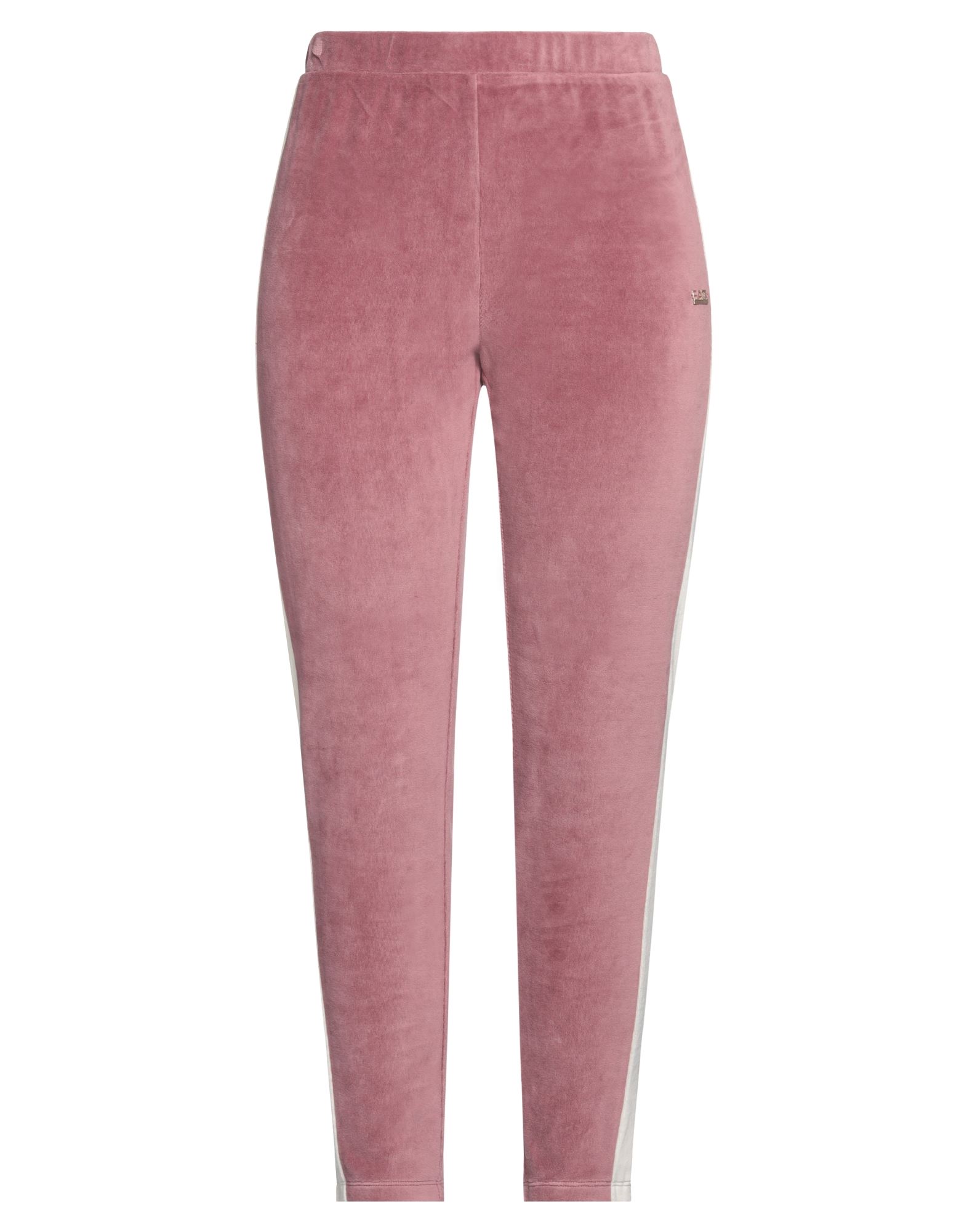 트랙 팬츠, 벨벳, 멀티컬러 패턴, 브랜드 로고, 사이드 스트라이프, 노멀 웨이스트, 컴포트 핏, 멀티 포켓, 세탁기로 세탁, 표백 금지, 건조기 사용불가. 이미지