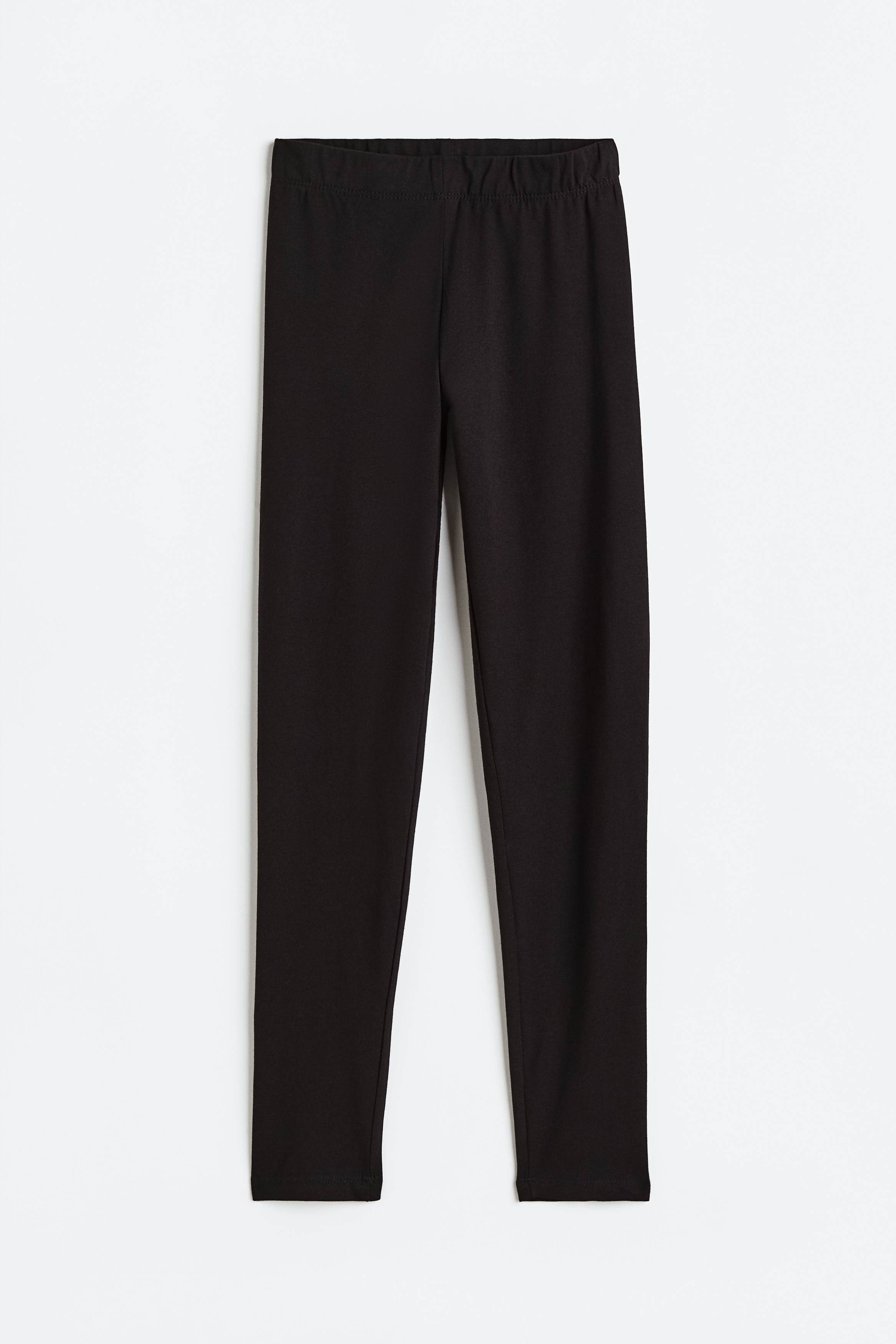 부드러운 코튼 저지 소재의 레깅스. 신축성 허릿단. 이미지