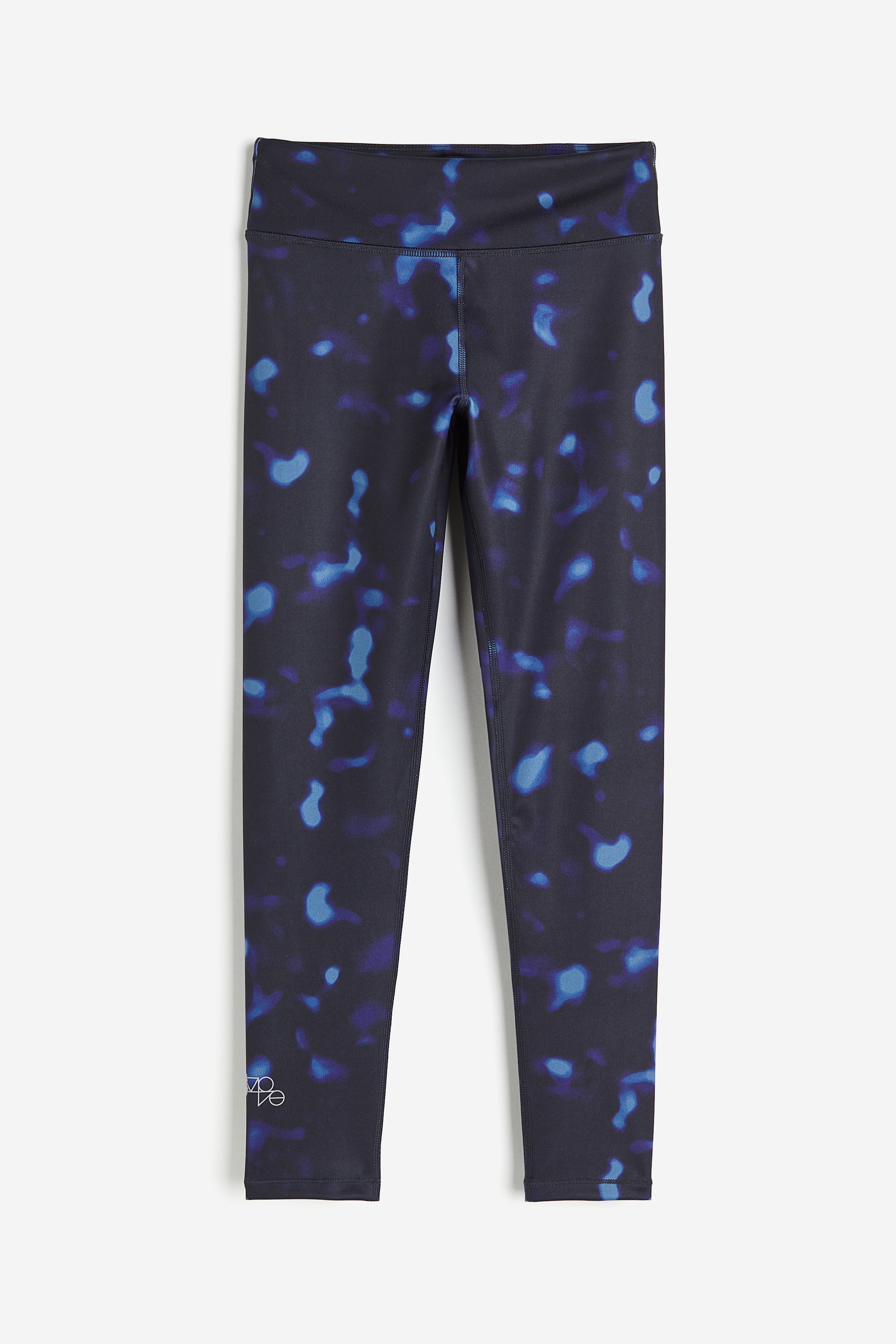 수분을 빠르게 흡수하여 편안하고 쾌적한 활동을 도와주는 기능성 DryMove™ 소재의 스포츠 레깅스. 레귤러 웨이스트. 내장된 드로스트링으로 핏을 조절하는 와이드한 허릿단. 이미지