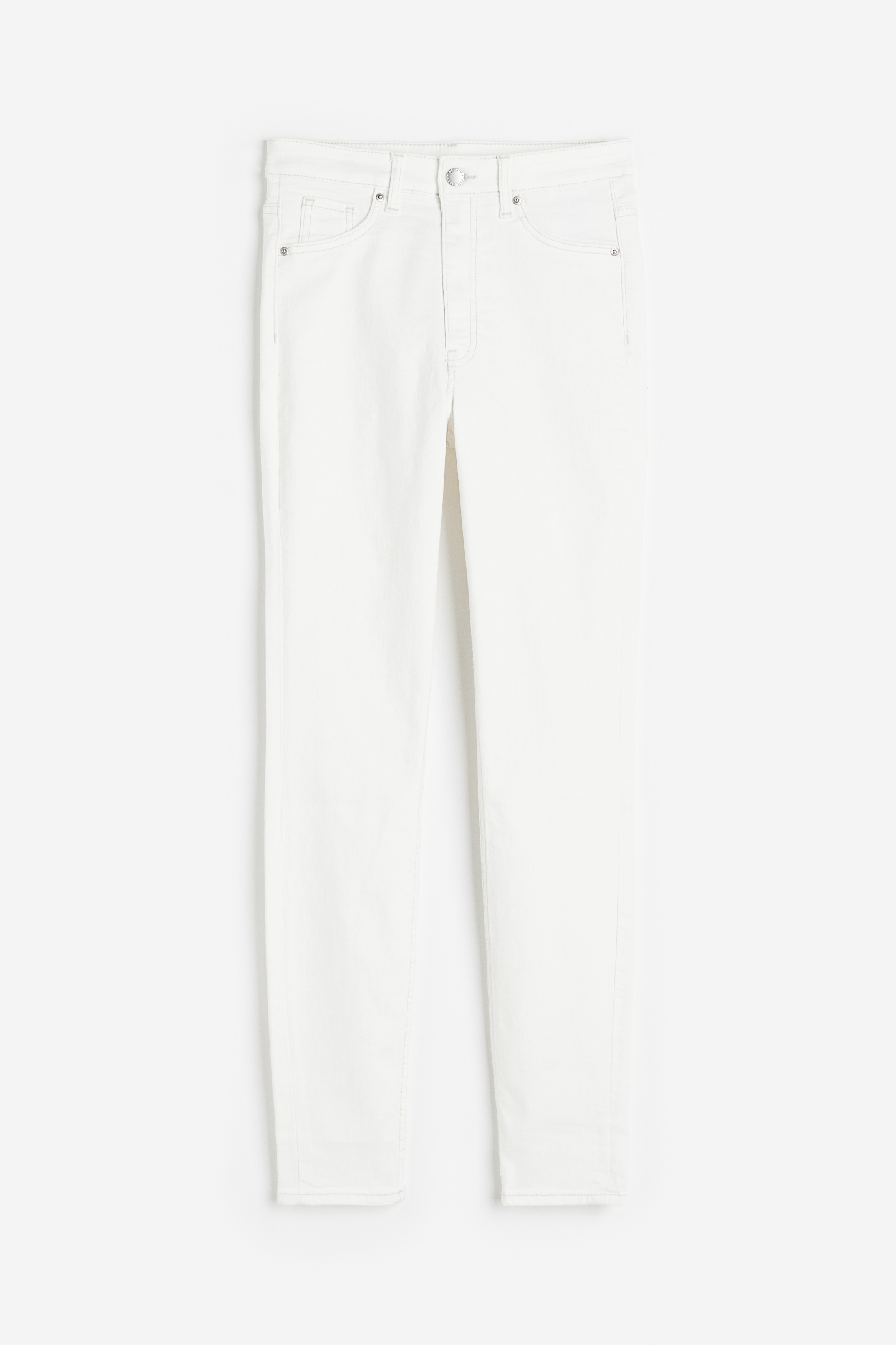 수퍼 스트레치 데님 소재의 9부 제깅스. 수퍼 하이웨이스트. 지퍼 플라이. 앞면 페이크 포켓, 뒷면 일반 포켓. 이미지