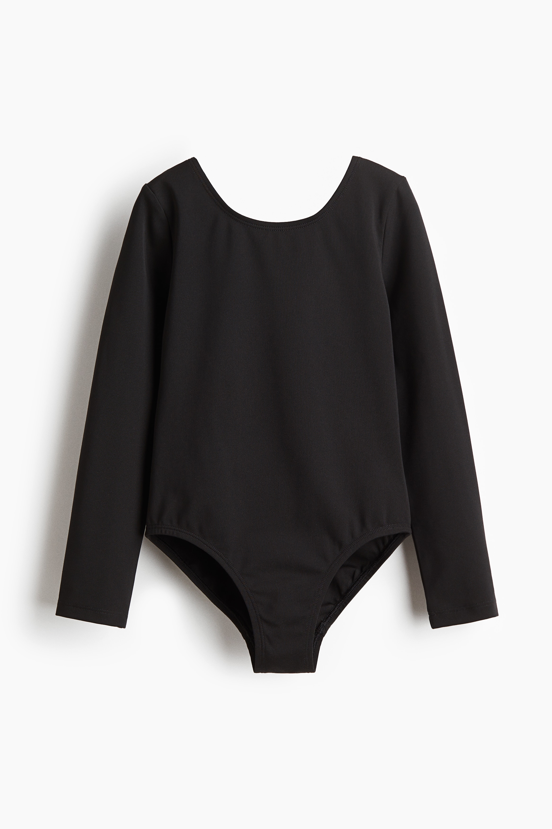 수분을 빠르게 흡수하여 편안하고 쾌적한 활동을 도와주는 기능성 DryMove™ 소재의 스포츠 레오타드. 앞뒷면 라운드넥. 긴소매. 이미지